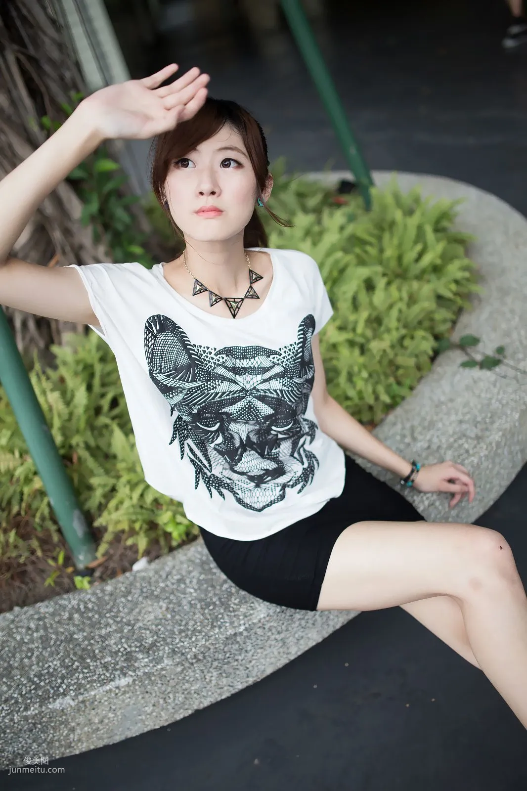 Taiwan Model Queena / Lin Mojing, Park Outdoor Shoot Photo Set photo 26
