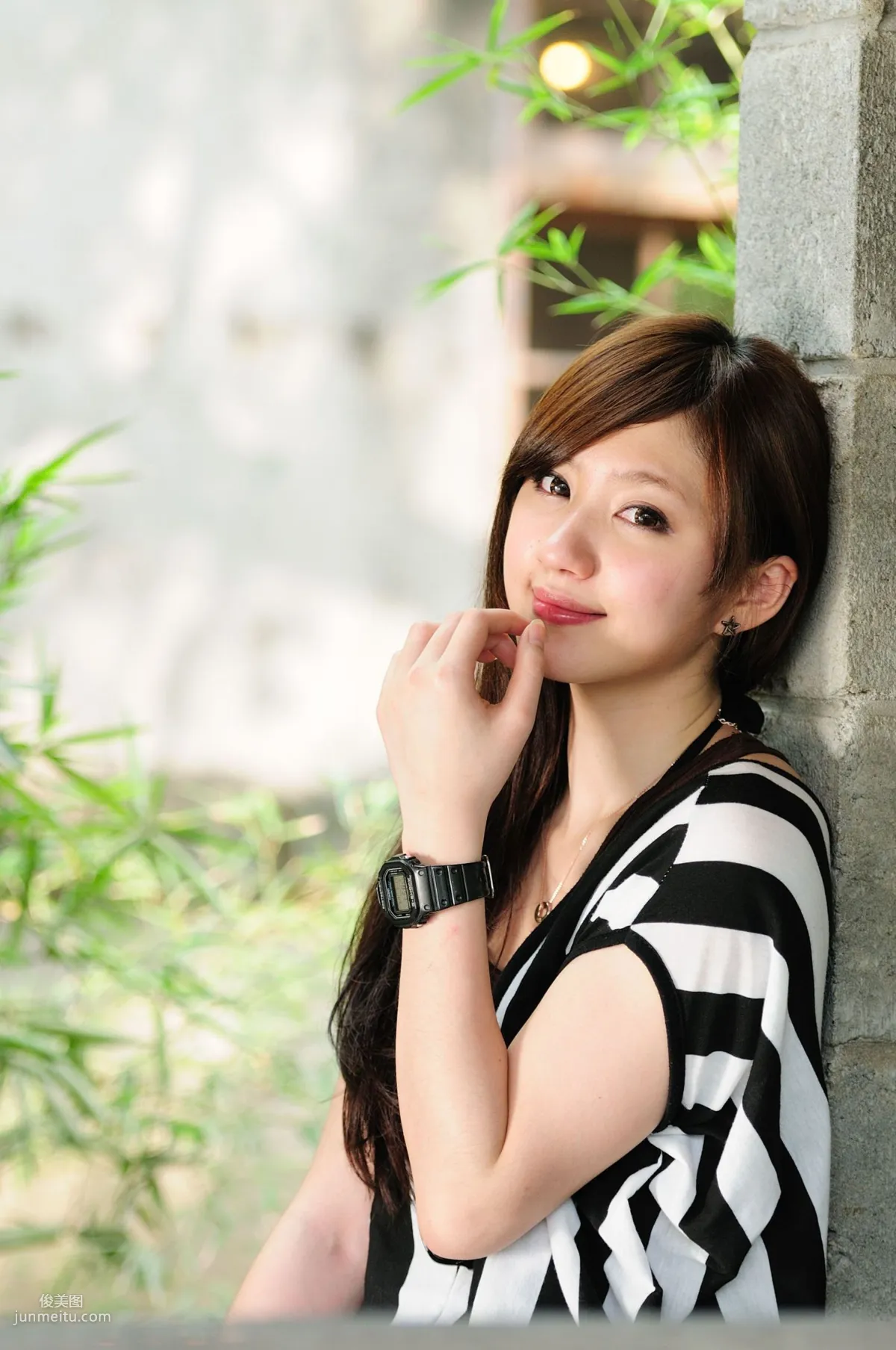 Taiwan Beauty Xiao Ya, Black Stockings Beauty Street Snap Photo Set photo 7