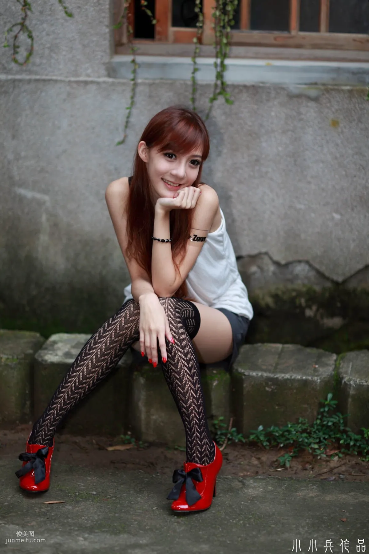 Taiwan Beauty Ning Meng, Fresh and Sweet Outdoor Photo Collection photo 51
