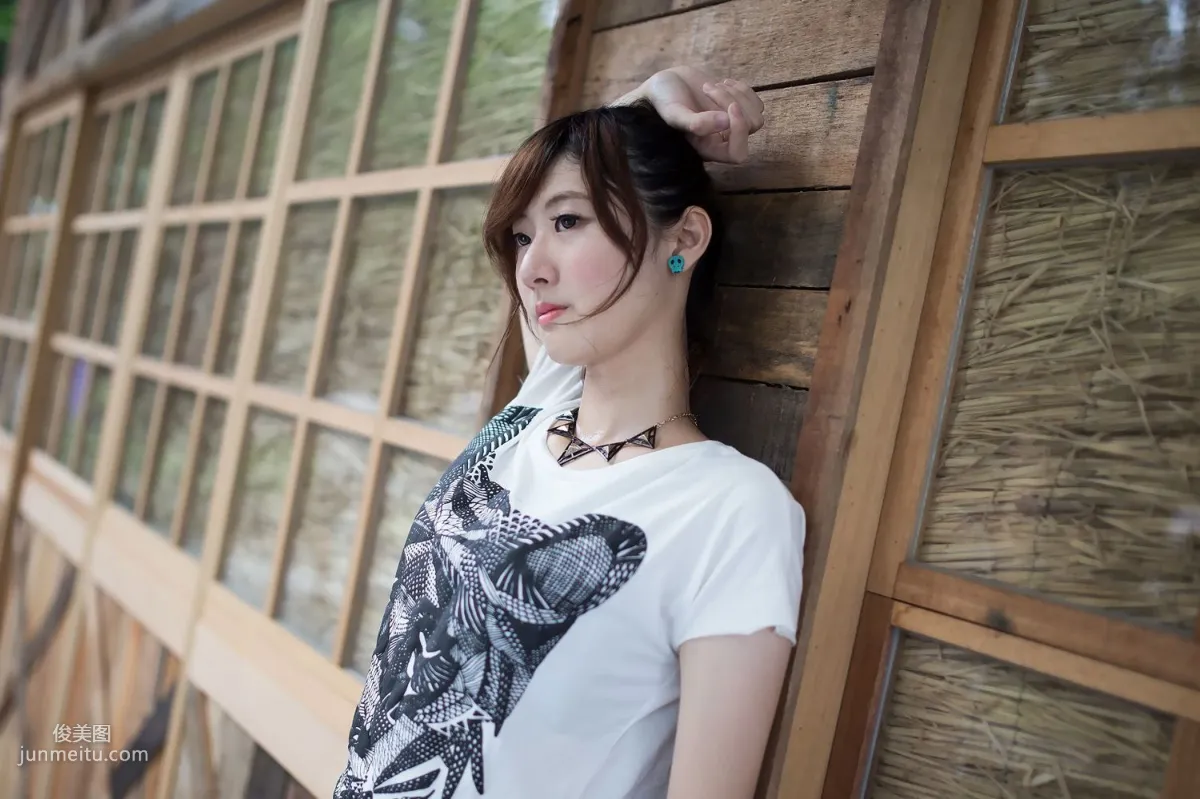 Taiwan Model Queena / Lin Mojing, Park Outdoor Shoot Photo Set photo 37