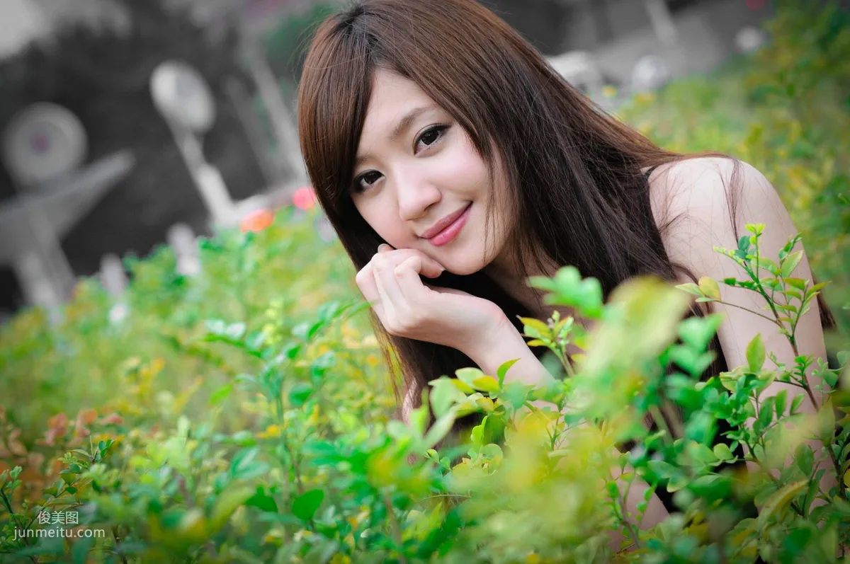 Taiwan Beauty Xiao Ya, Black Stockings Beauty Street Snap Photo Set photo 28