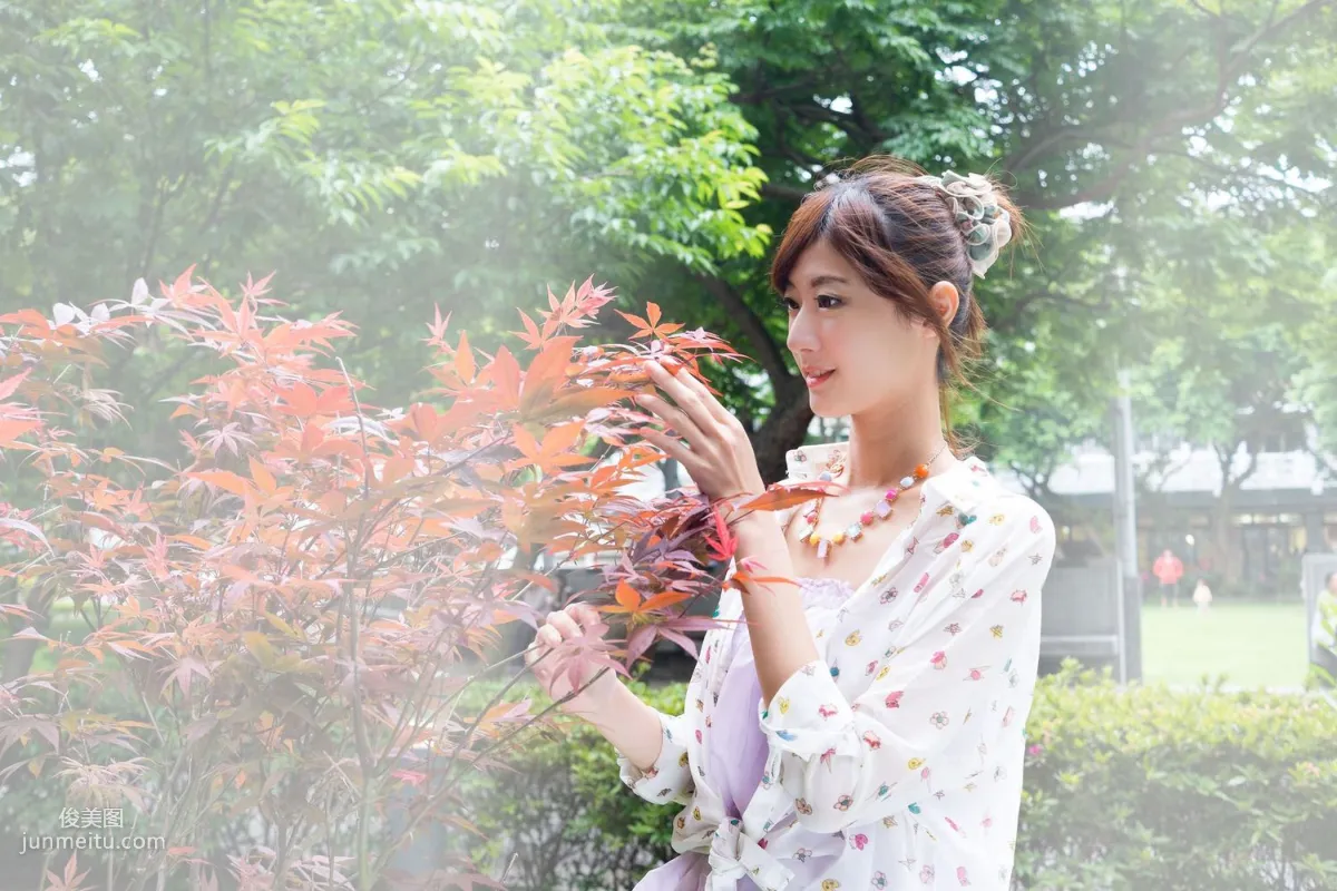 Taiwan Model Queena / Lin Mojing, Park Outdoor Shoot Photo Set photo 45