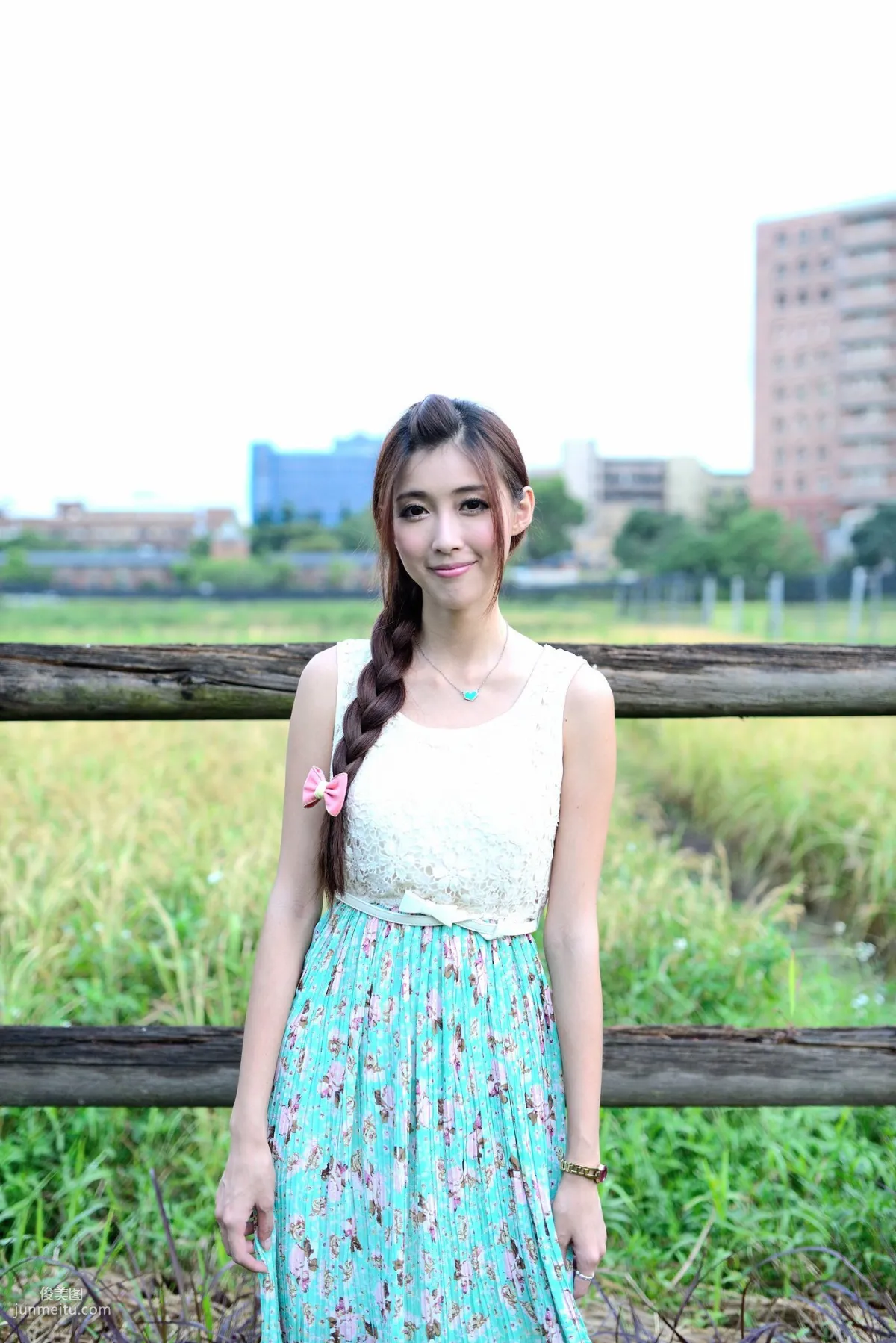 Kila Jingjing / Jin Yunqiao, Fresh and Beautiful Long Dress Outdoor Photo Set photo 26