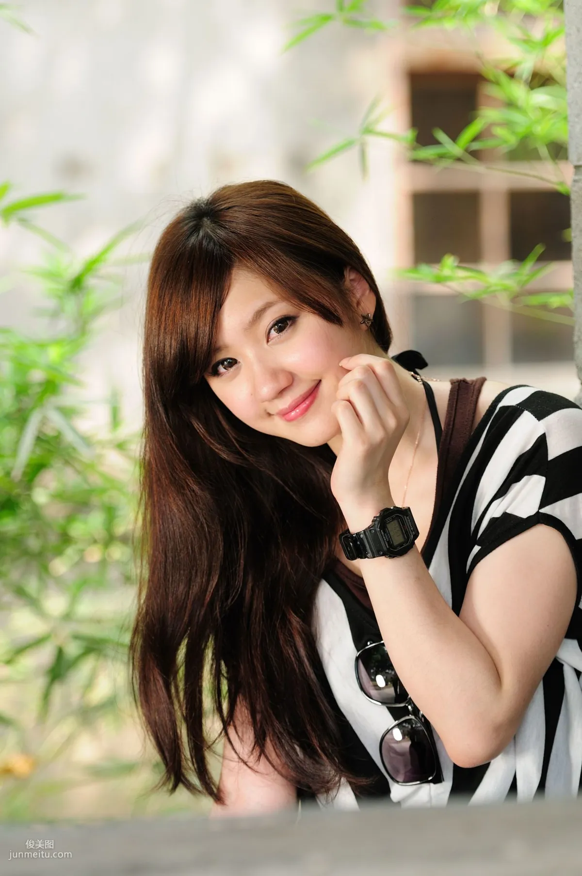 Taiwan Beauty Xiao Ya, Black Stockings Beauty Street Snap Photo Set photo 8