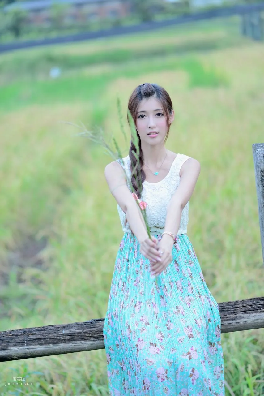 Kila Jingjing / Jin Yunqiao, Fresh and Beautiful Long Dress Outdoor Photo Set photo 55