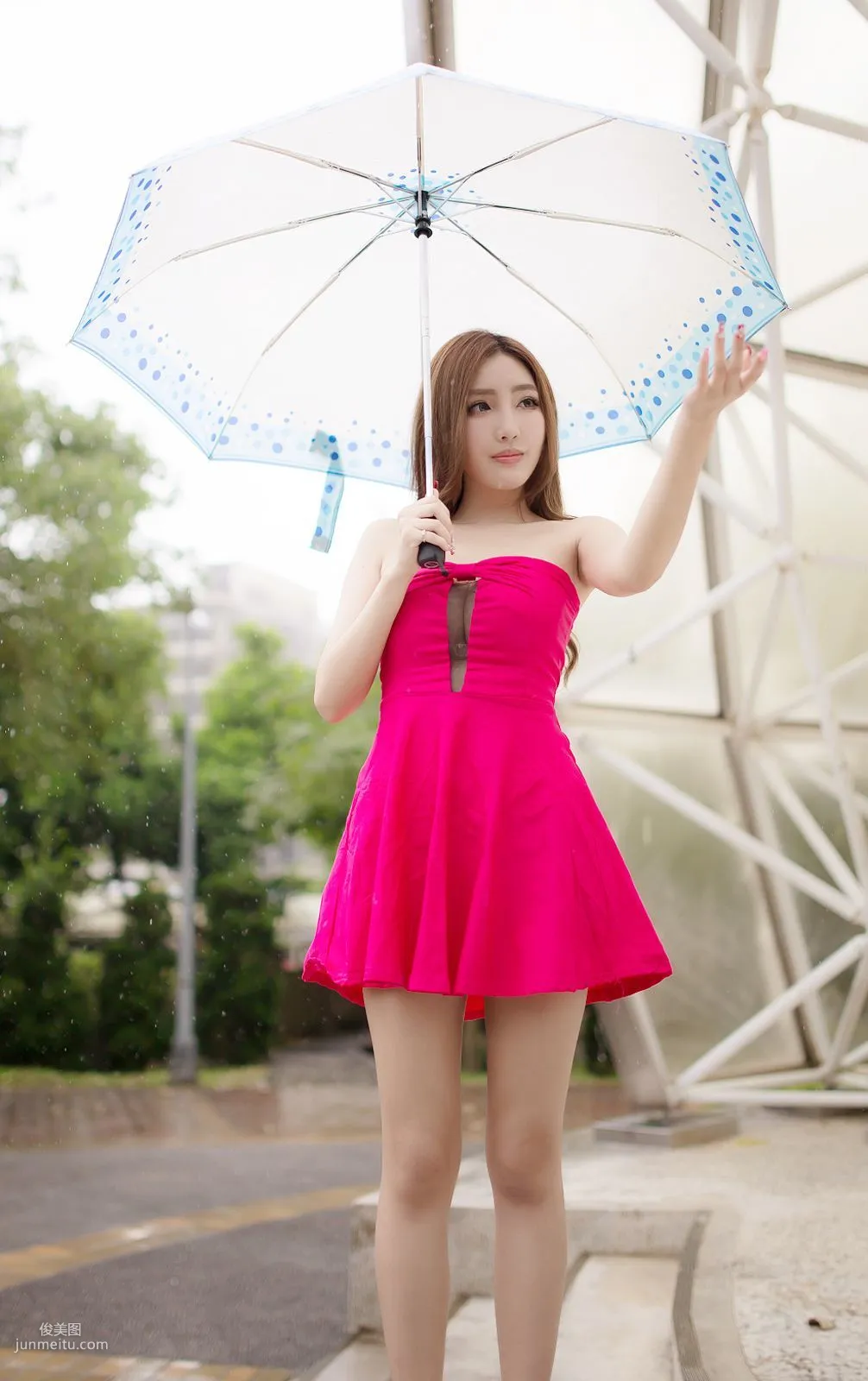 Syuan Zhao Yun, The Ultimate Pink Goddess in a Red Dress, Photo Set photo 21