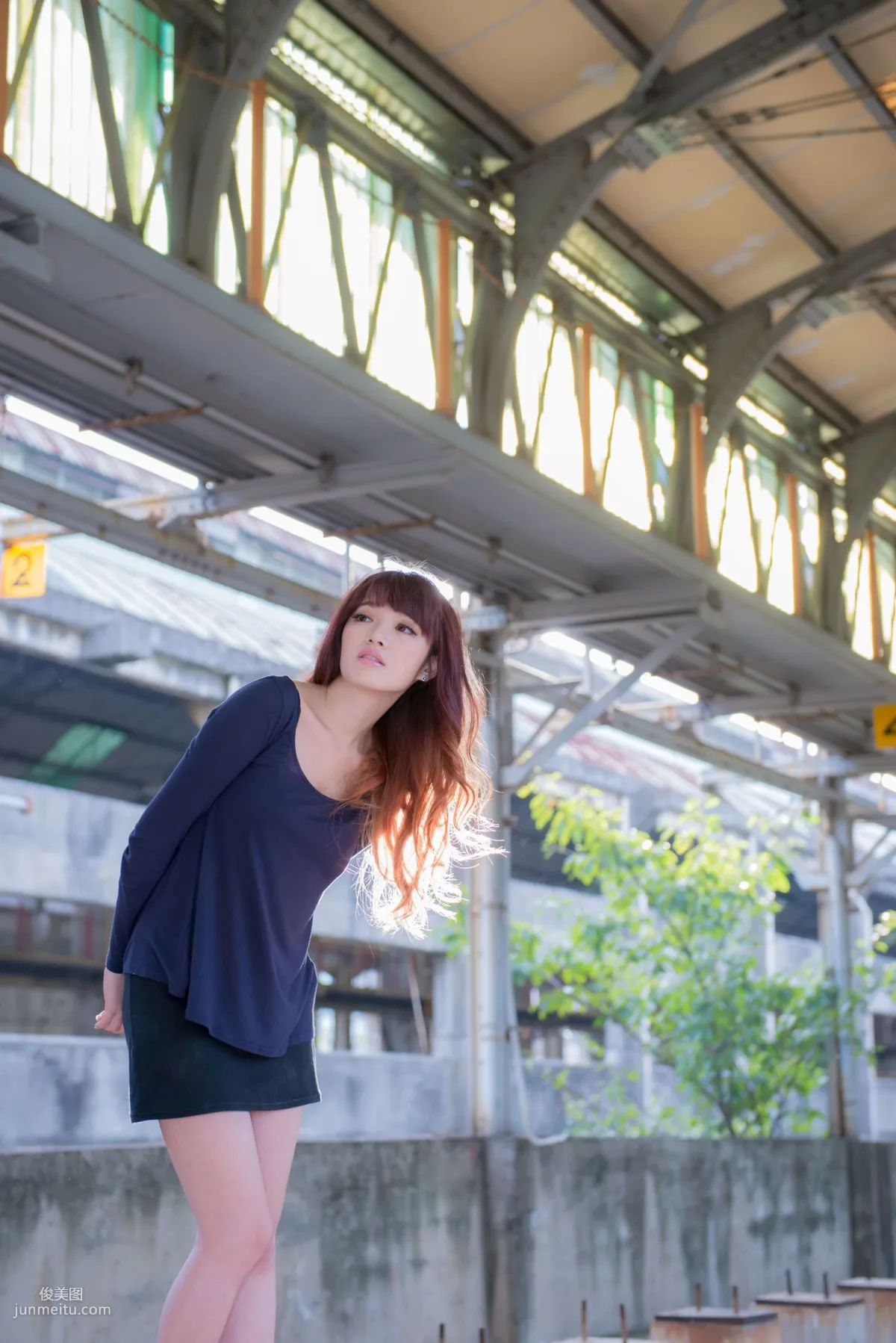 Taiwan Beauty Lin Gangyi Didy, Ruined Station Beautiful Outdoor Shoot, Photo Set photo 55