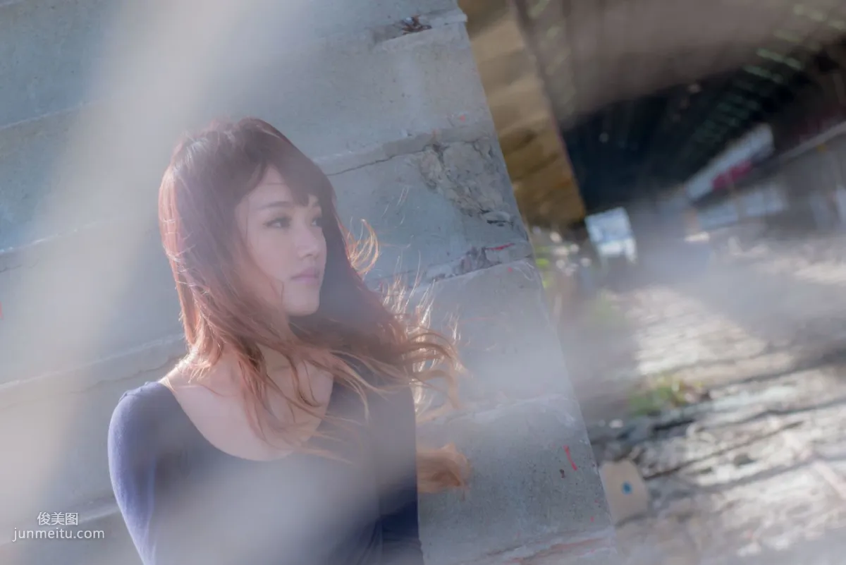 Taiwan Beauty Lin Gangyi Didy, Ruined Station Beautiful Outdoor Shoot, Photo Set photo 37