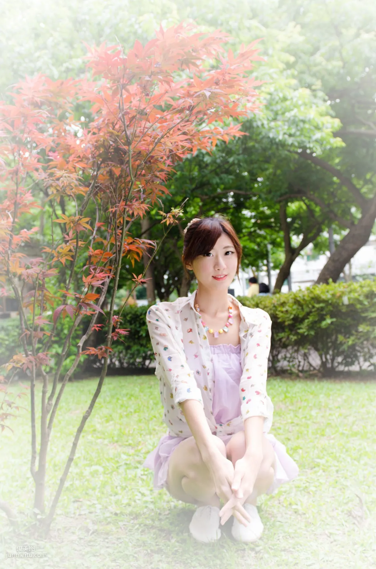 Taiwan Model Queena / Lin Mojing, Park Outdoor Shoot Photo Set photo 58