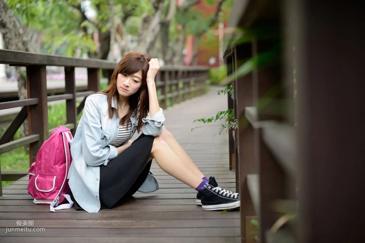 Taiwan Beauty Lin Mojing/Queena 'Junior Schoolmate Era' Photo Set photo 11