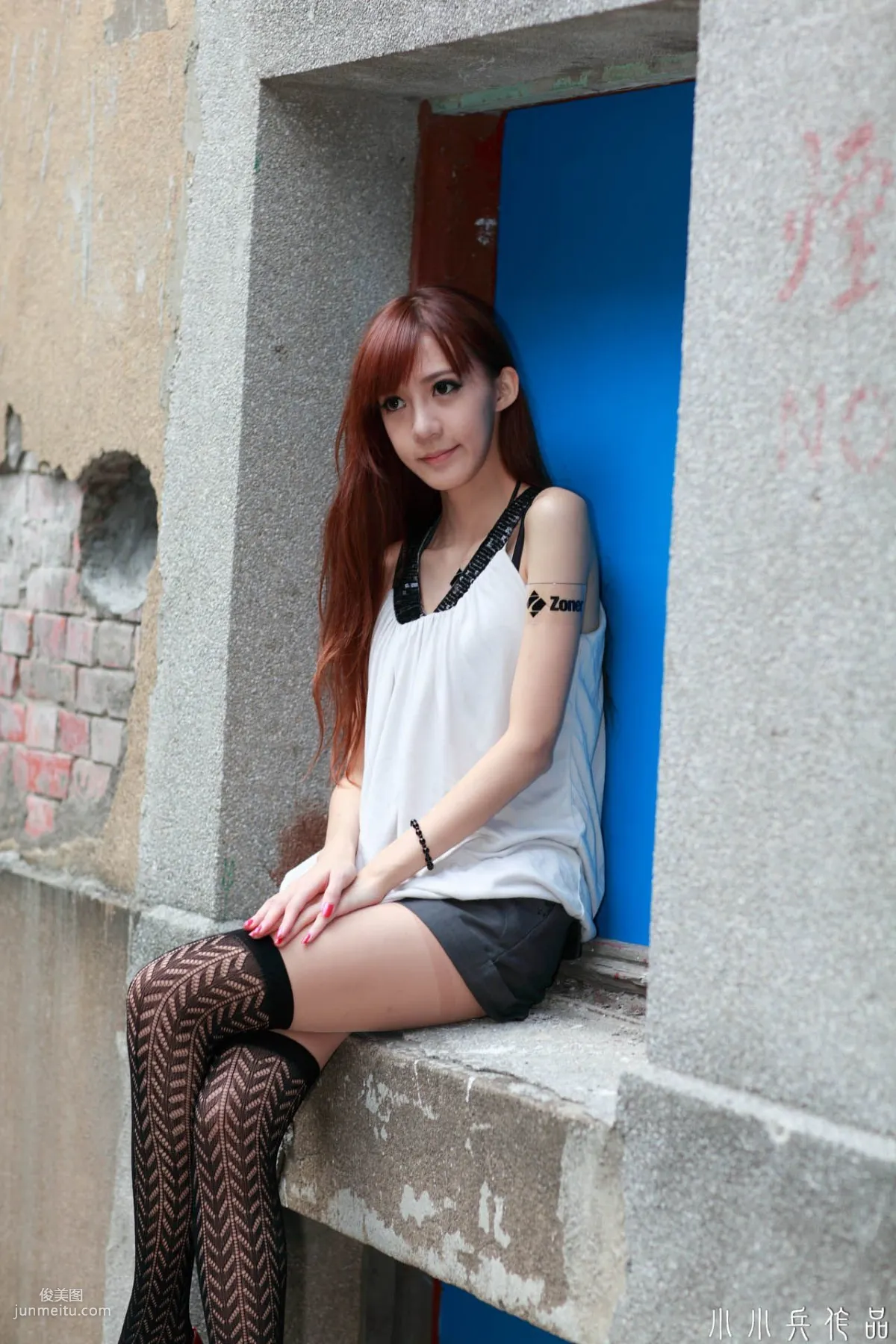 Taiwan Beauty Ning Meng, Fresh and Sweet Outdoor Photo Collection photo 21