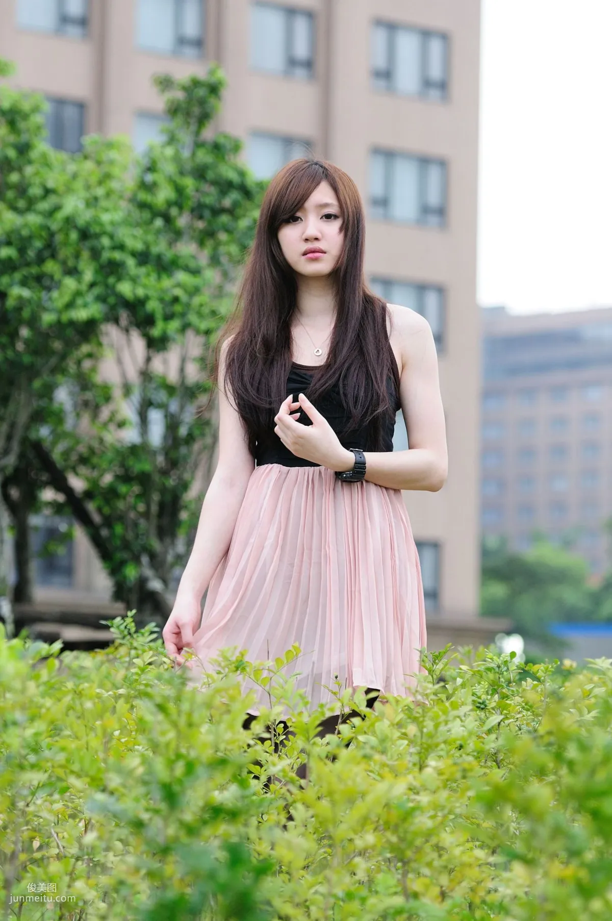 Taiwan Beauty Xiao Ya, Black Stockings Beauty Street Snap Photo Set photo 25
