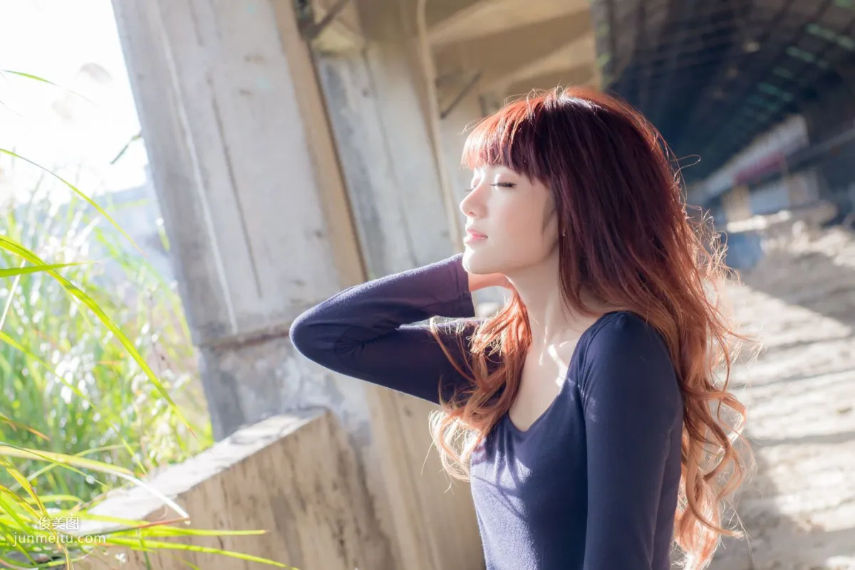 Taiwan Beauty Lin Gangyi Didy, Ruined Station Beautiful Outdoor Shoot, Photo Set photo 36