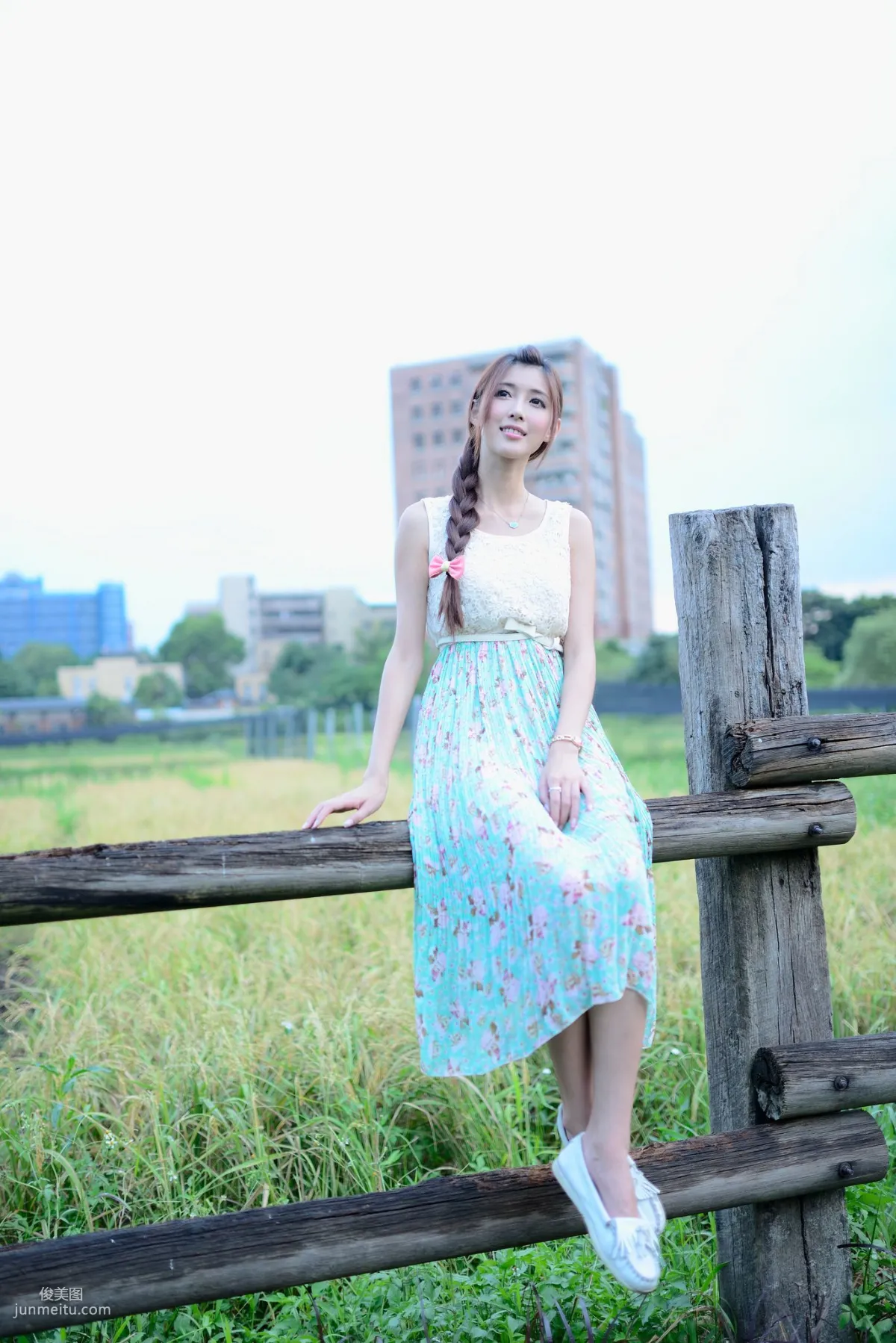Kila Jingjing / Jin Yunqiao, Fresh and Beautiful Long Dress Outdoor Photo Set photo 15