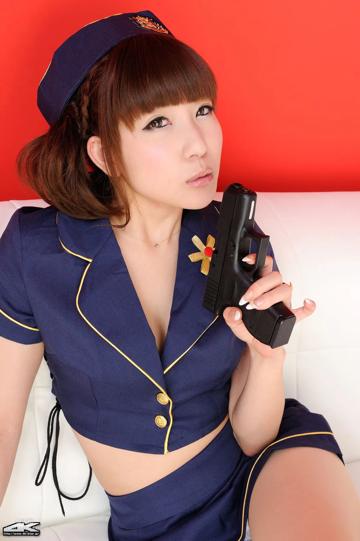 [4K-STAR] NO.00028 秋葉ちひろ Mini Skirt Police 女警制服 寫真集 59