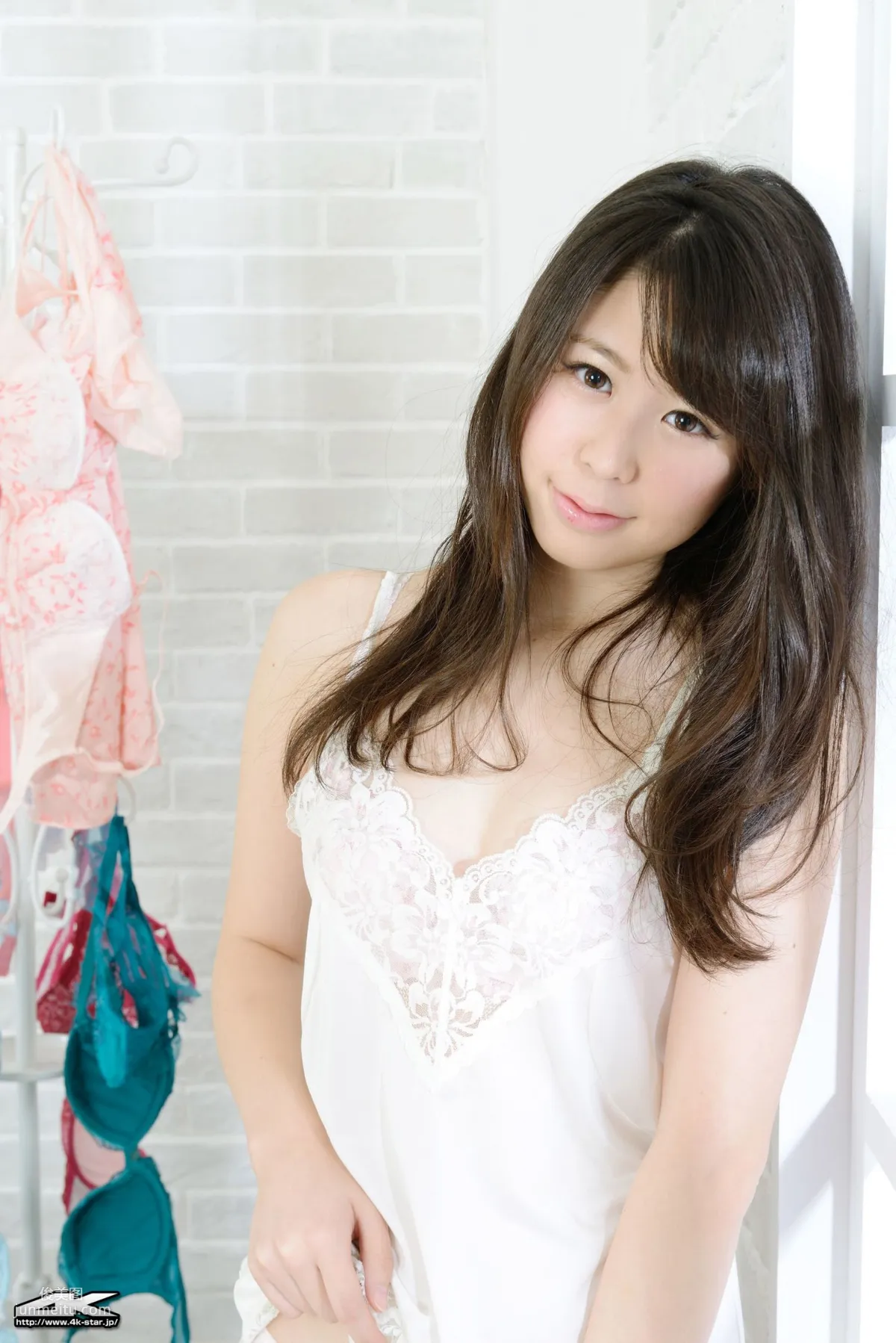 [4K-STAR] NO.00315 Shiina Kato Lingerie Slip Nightgown Photo Set photo 2