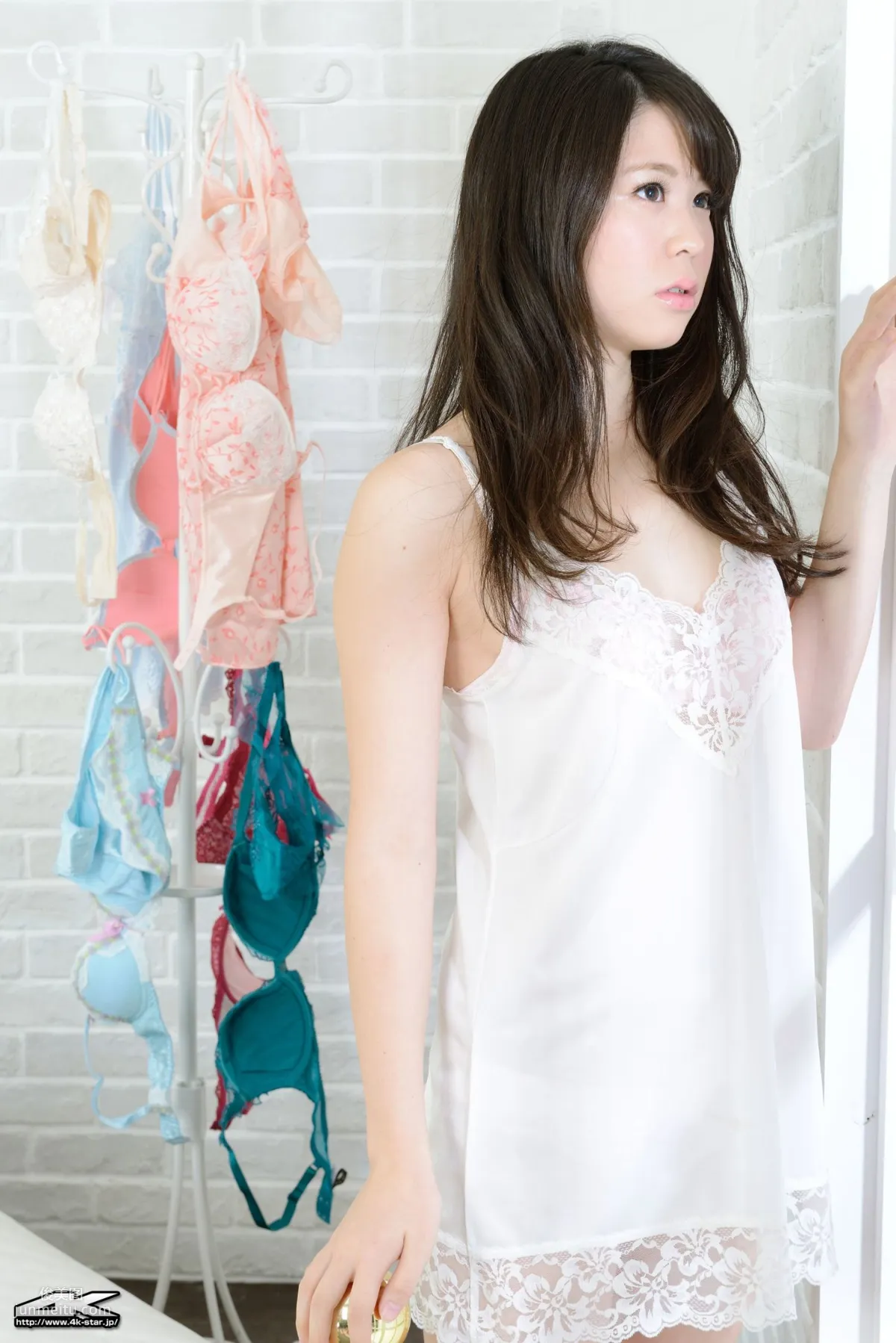 [4K-STAR] NO.00315 Shiina Kato Lingerie Slip Nightgown Photo Set photo 1