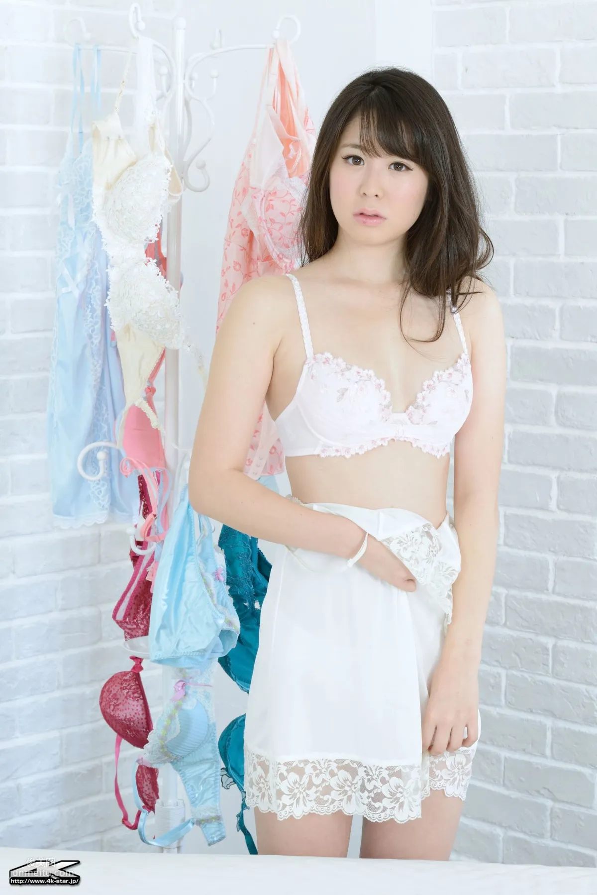 [4K-STAR] NO.00315 Shiina Kato Lingerie Slip Nightgown Photo Set photo 31