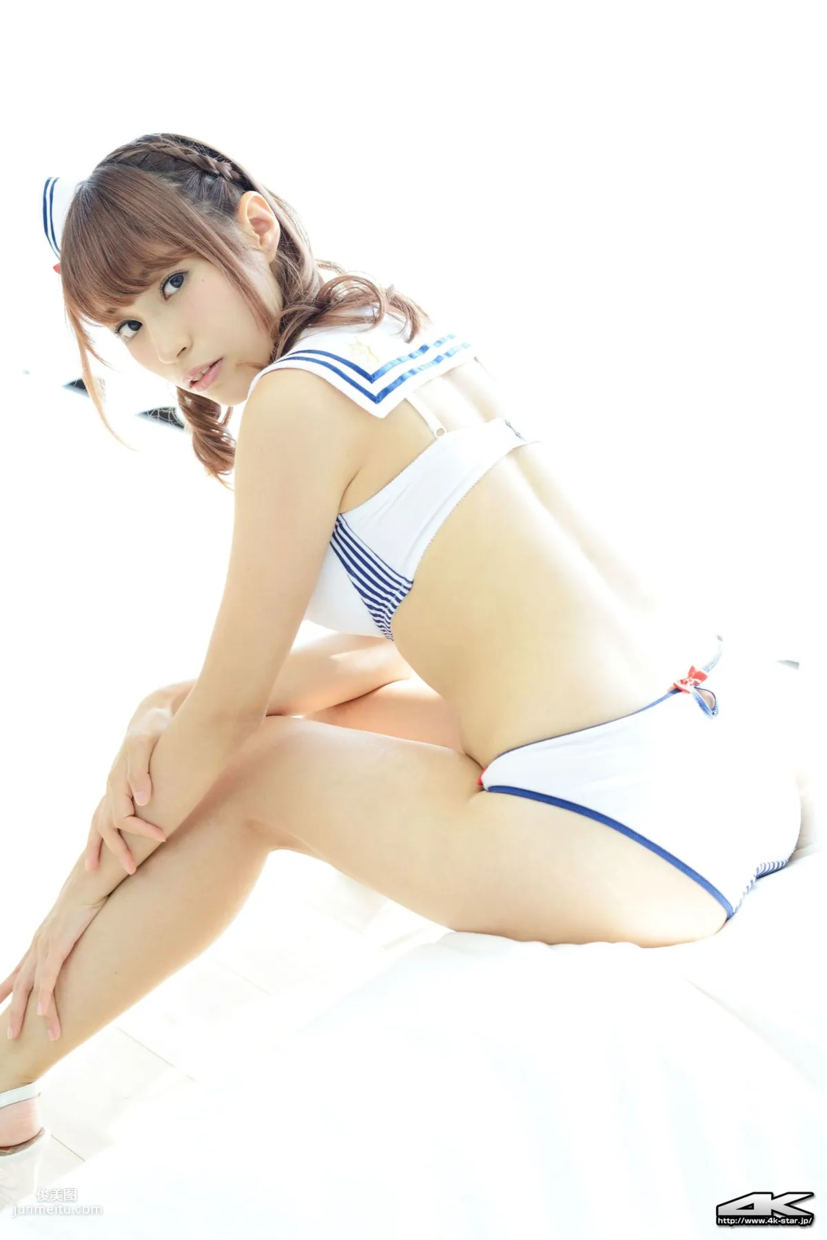 [4K-STAR] NO.00311 Swim Suits, Navy Uniform Swimsuit, Photo Set photo 34