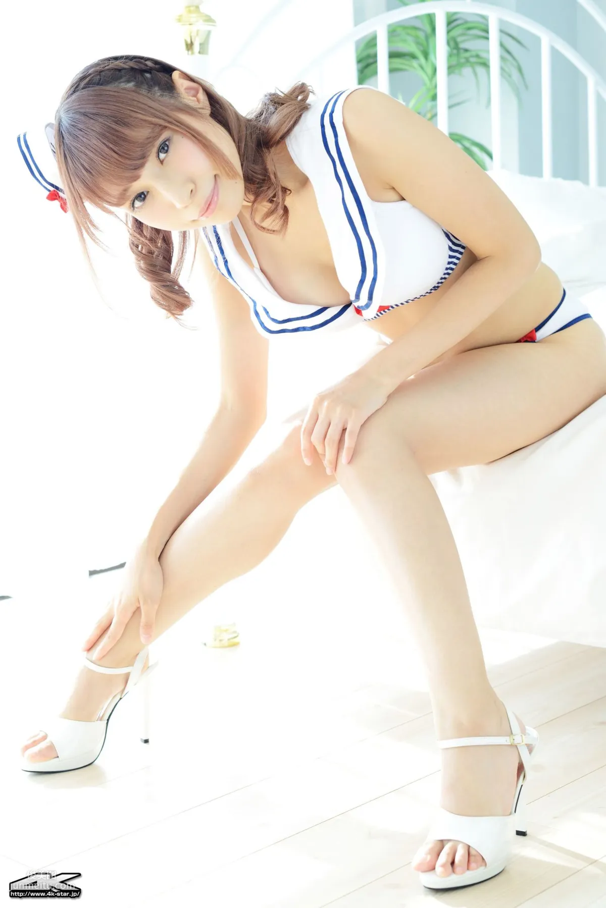 [4K-STAR] NO.00311 Swim Suits, Navy Uniform Swimsuit, Photo Set photo 30