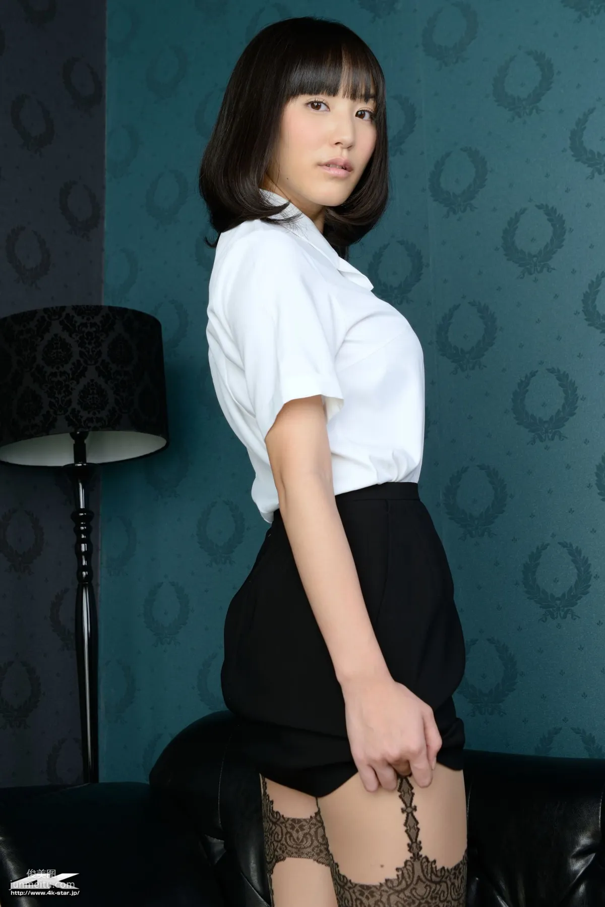 [4K-STAR] NO.00308 Yuri Hamada Office Lady OL Stockings Uniform Photo Set photo 52