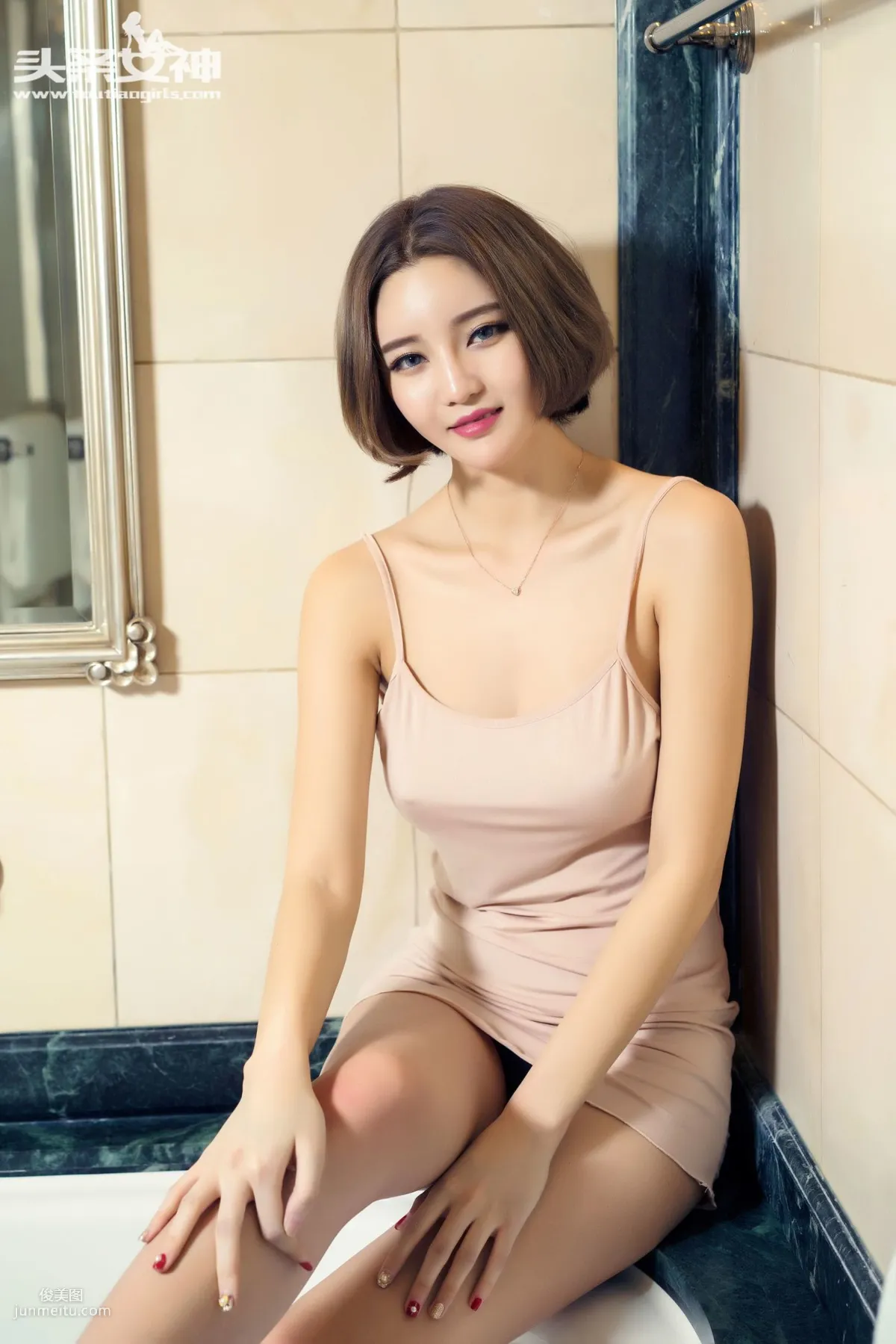 Wen Xue A Rare Beauty in the World: Ultimate Temptation Soaked in the Bathroom [TouTiao Goddess] Photo Set photo 1
