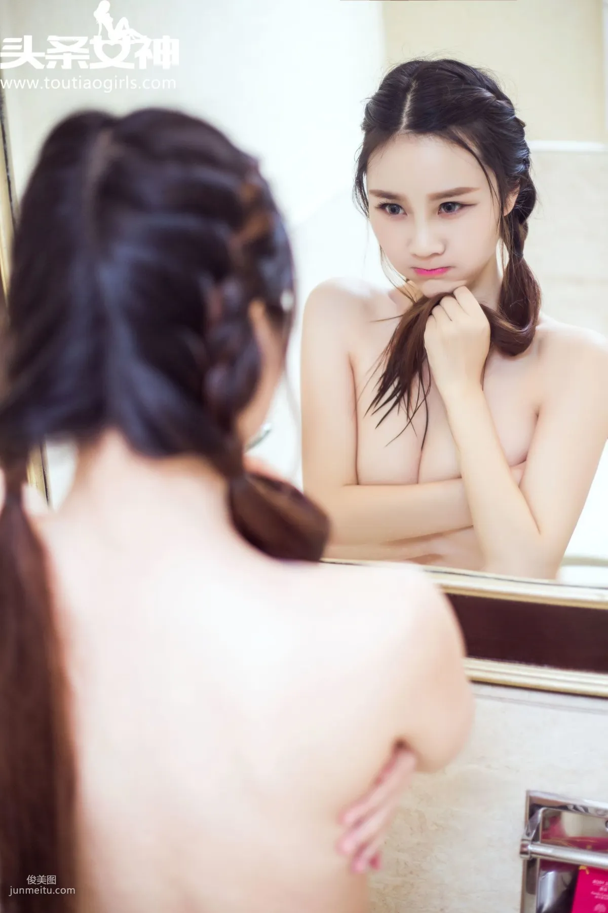 Xiao Chaoren juno / Zhou Sichao, Bathroom Romance, Spring Light Revealed [TouTiao Goddess] Photo Set photo 28