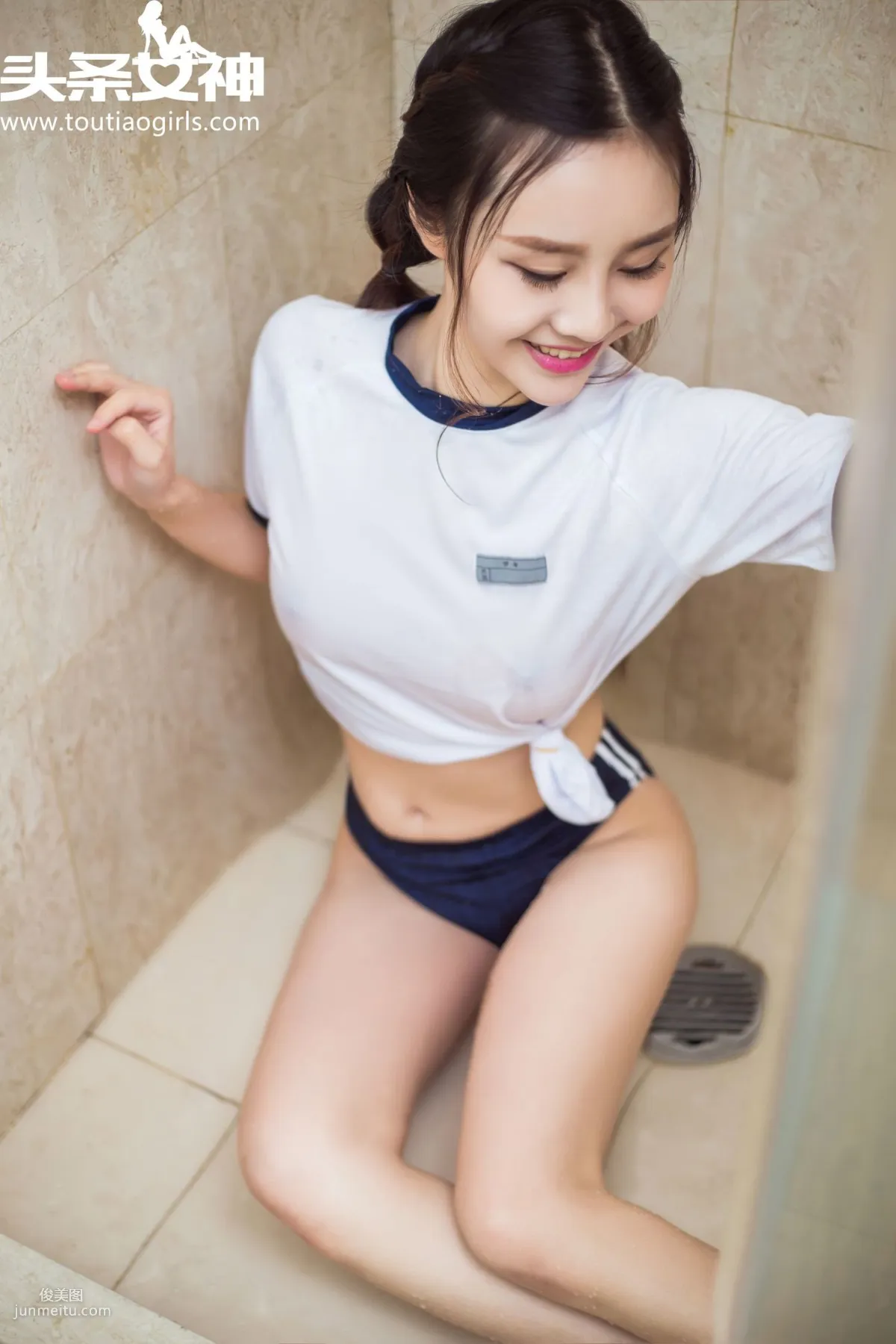 Xiao Chaoren juno / Zhou Sichao, Bathroom Romance, Spring Light Revealed [TouTiao Goddess] Photo Set photo 8
