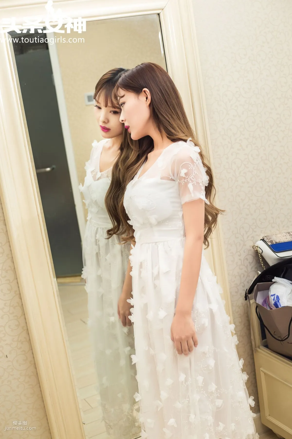 Mu Xi, Hu Xiaofei, Youth Scenery Leaked, Nana White Dress [TouTiao Goddess] Photo Set photo 24