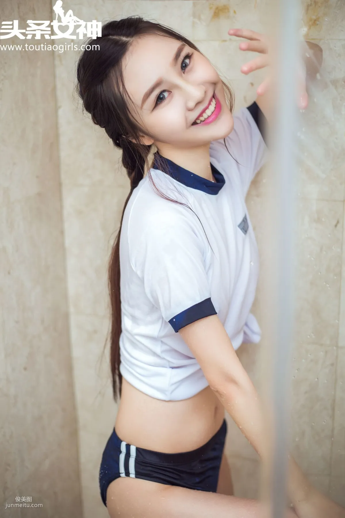 Xiao Chaoren juno / Zhou Sichao, Bathroom Romance, Spring Light Revealed [TouTiao Goddess] Photo Set photo 14