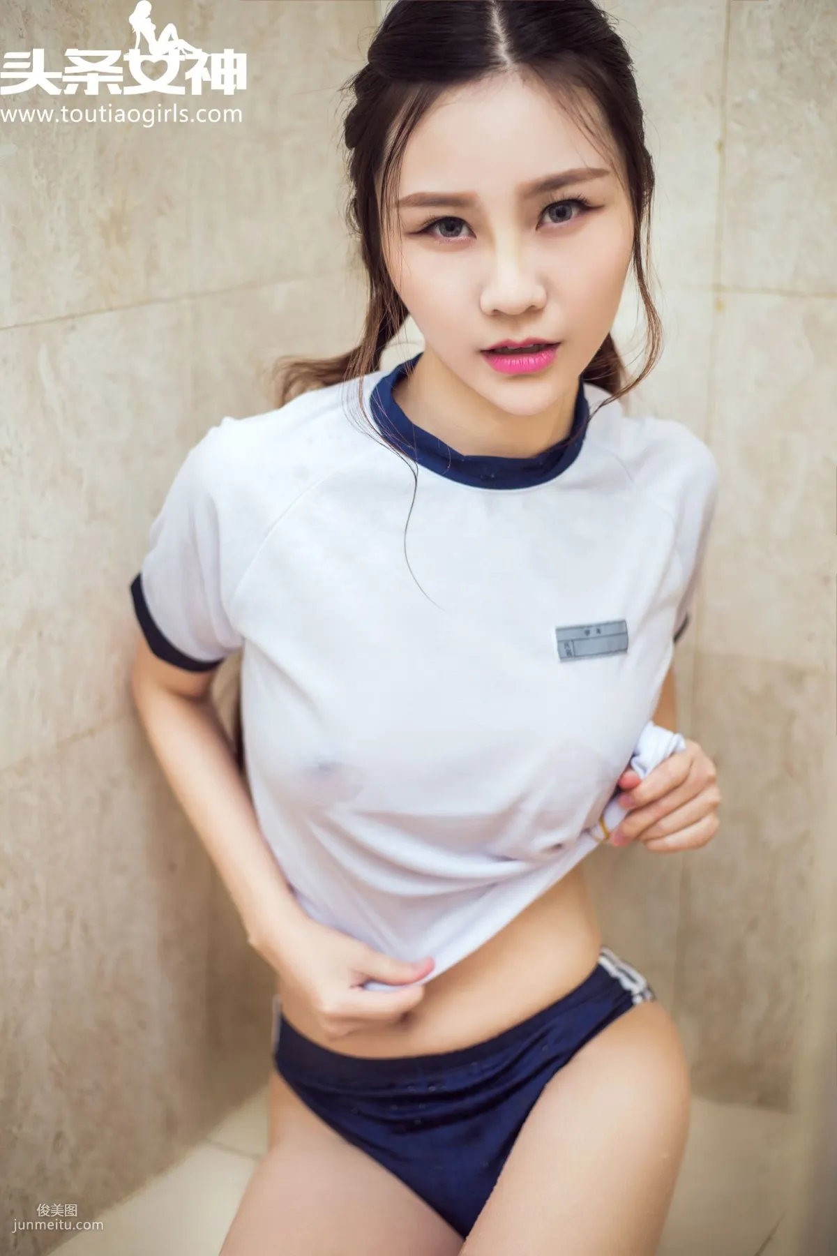 Xiao Chaoren juno / Zhou Sichao, Bathroom Romance, Spring Light Revealed [TouTiao Goddess] Photo Set photo 9