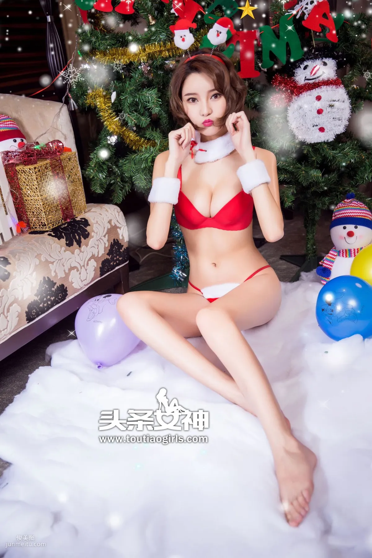 文雪《聖誕祝福 性感大片》 [頭條女神] VIP專享 寫真集 2