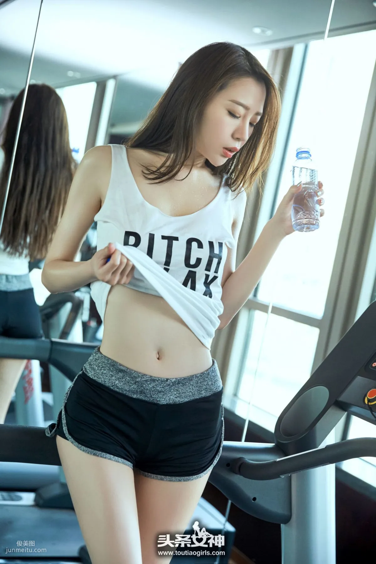 Meng Xinyue "Goddess Sports, Gym Sexy Selection" [TouTiao Goddess] Photo Set photo 2
