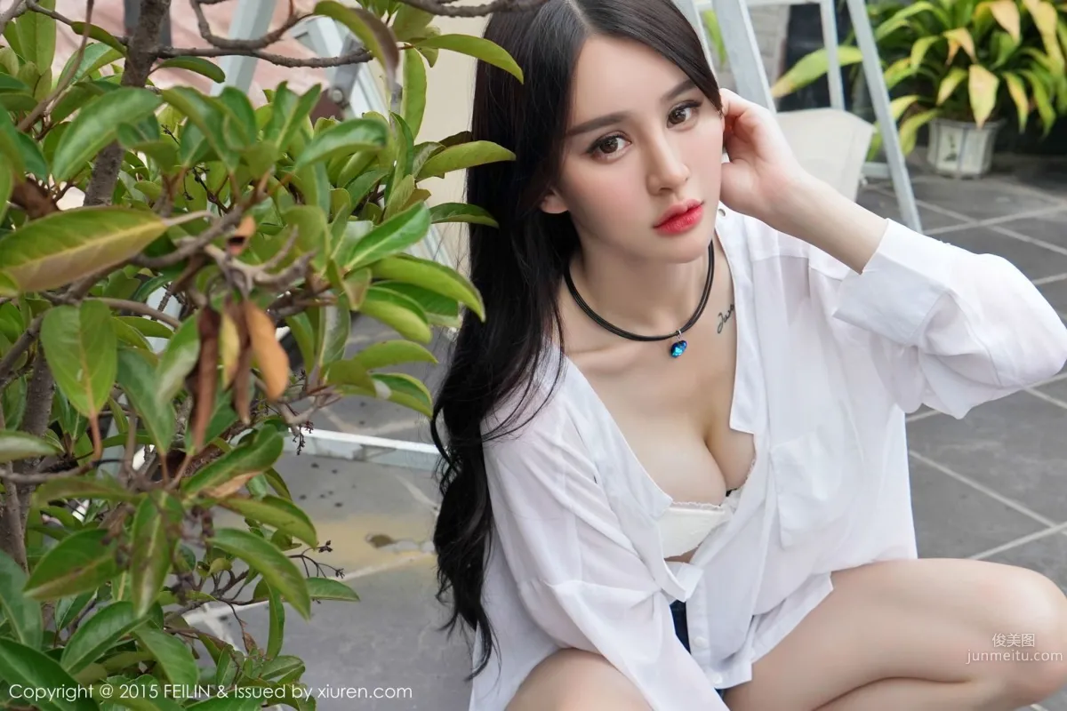 Cheryl Qingshu - Leopard Print Bikini + Denim Hot Pants [FeiLin] Vol.007 Photo Set photo 47