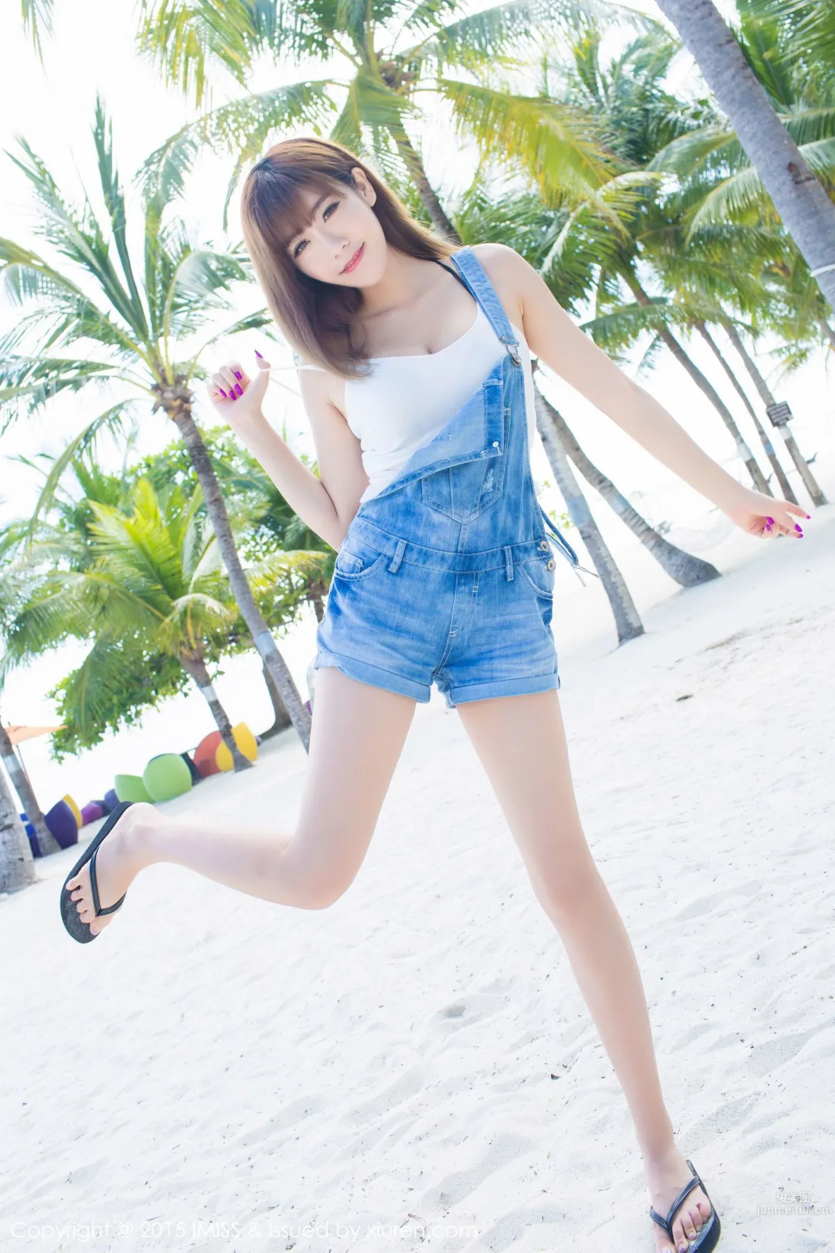 Cheng Xiaofan, Fresh Denim Hot Pants + Bikini [IMISS] Vol.055 Photo Set photo 14