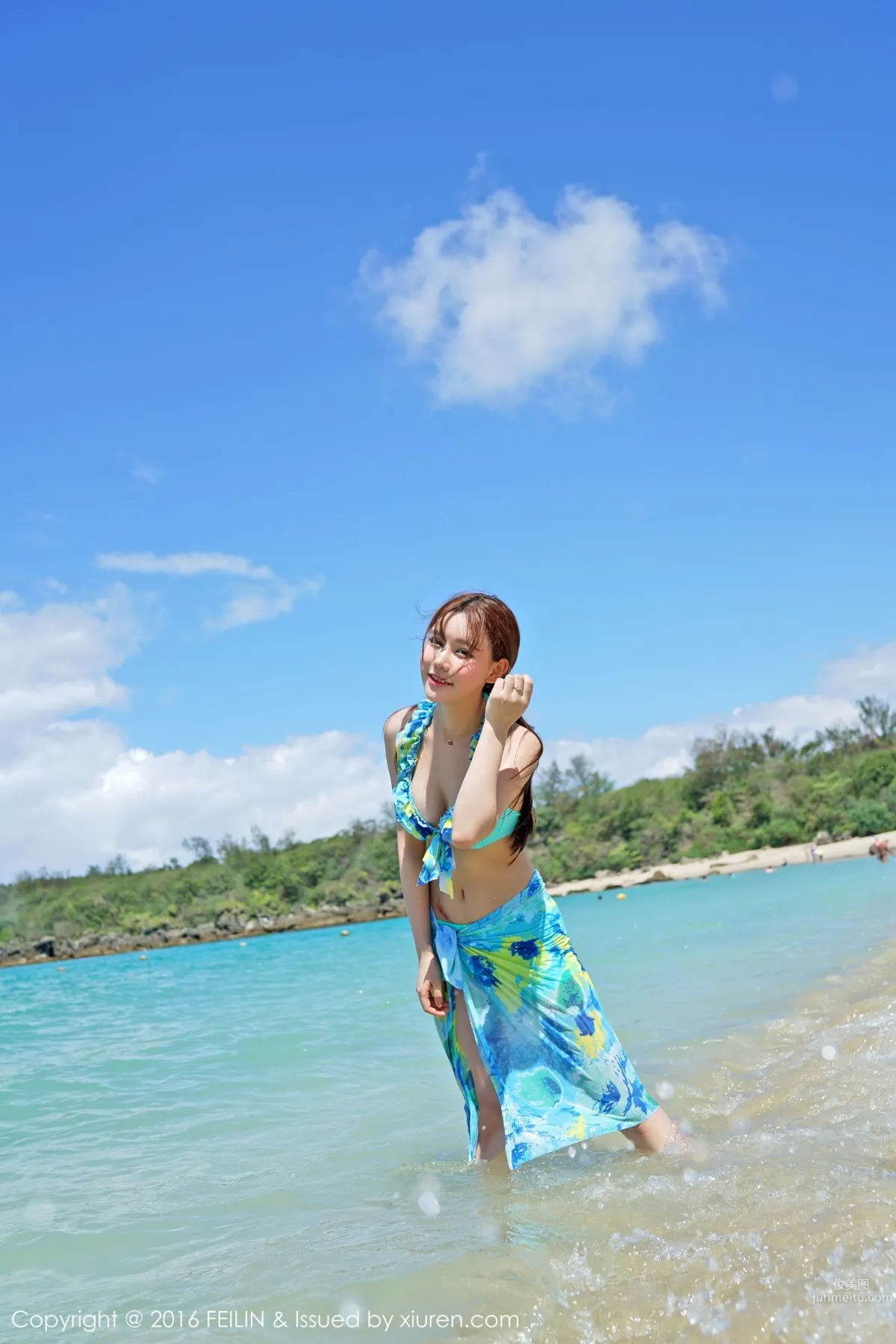 Milk Chuchu, Seaside Bikini + Swimsuit [FeiLin] Vol.045 Photo Set photo 31