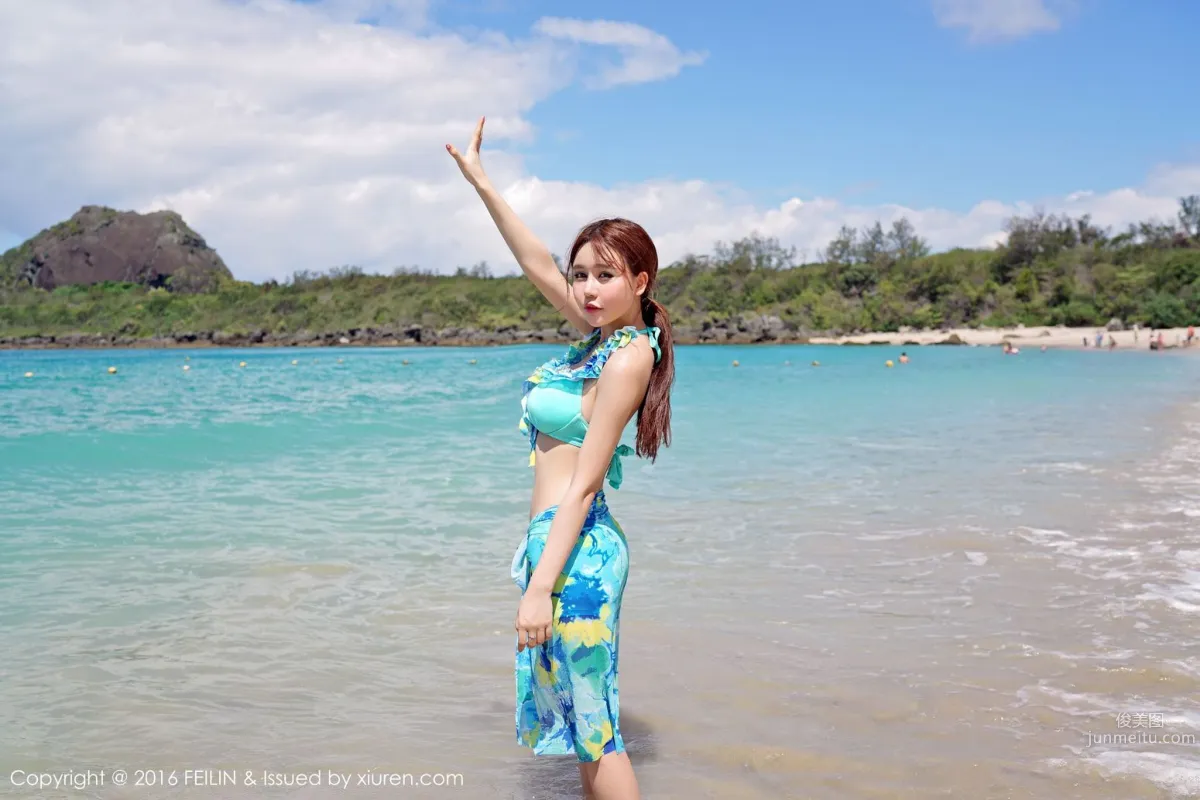 Milk Chuchu, Seaside Bikini + Swimsuit [FeiLin] Vol.045 Photo Set photo 28