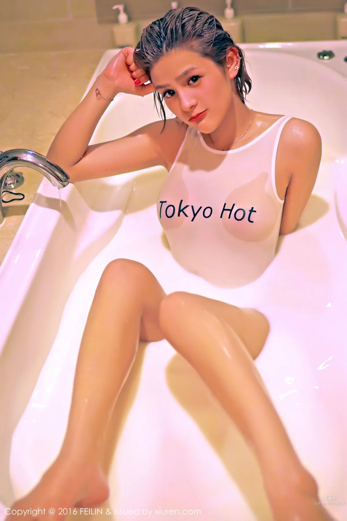 Shi Wen Swan, Tokyo Hot Wet Body + Lace Lingerie [FeiLin] Vol.037 Photo Set photo 4