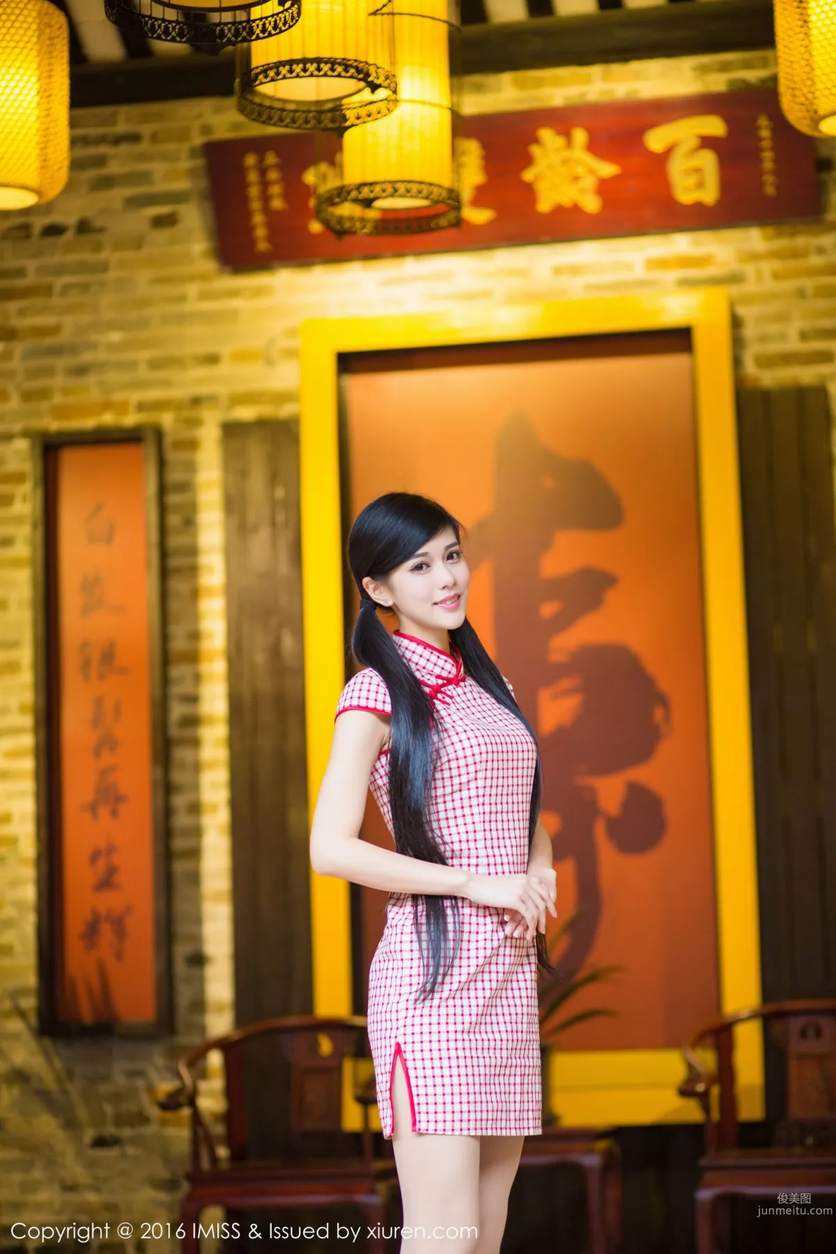王曼妮、譚小雅《古典旗袍系列》[愛蜜社IMiss] Vol.070 寫真集 4