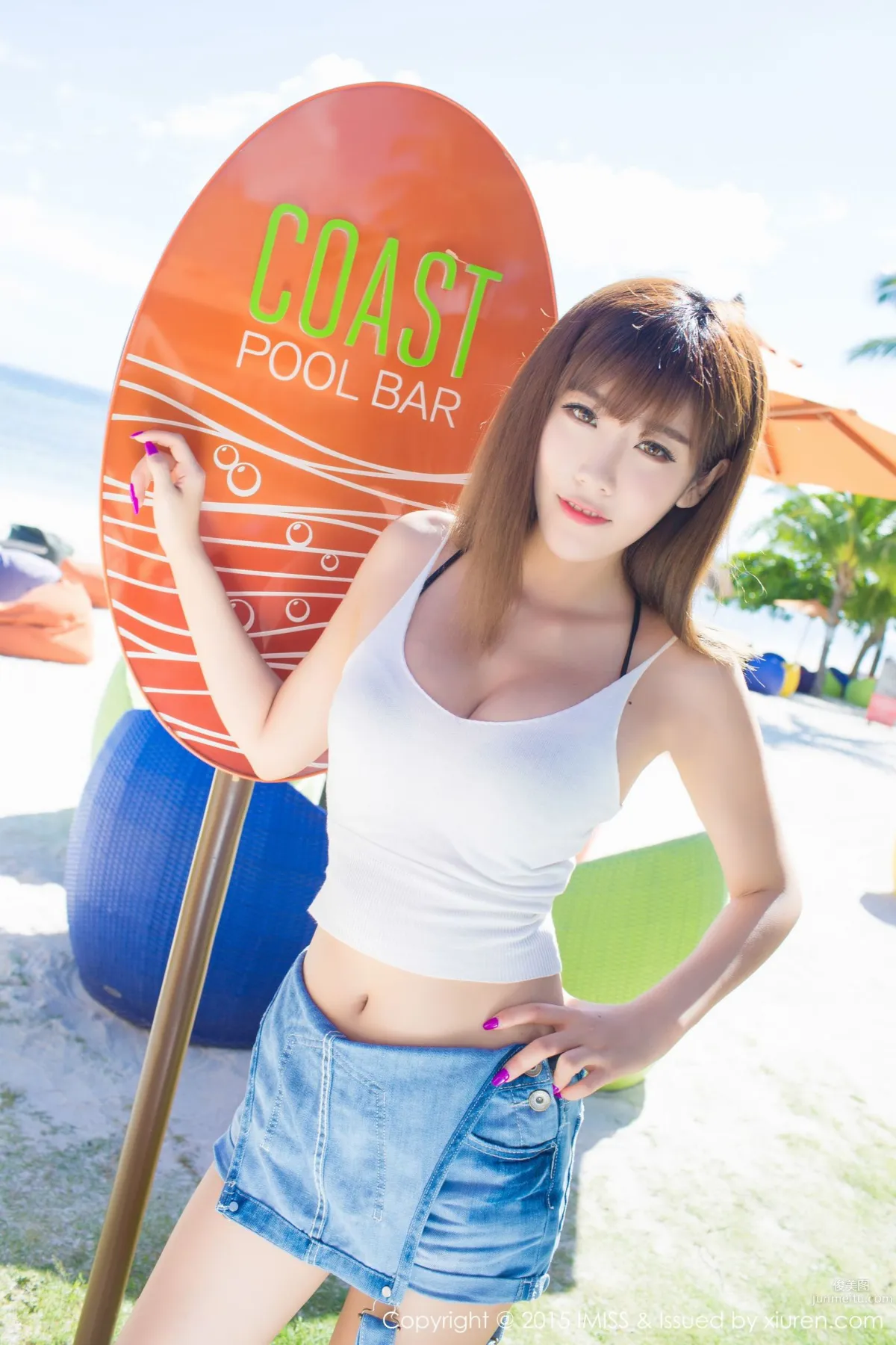 Cheng Xiaofan, Fresh Denim Hot Pants + Bikini [IMISS] Vol.055 Photo Set photo 23