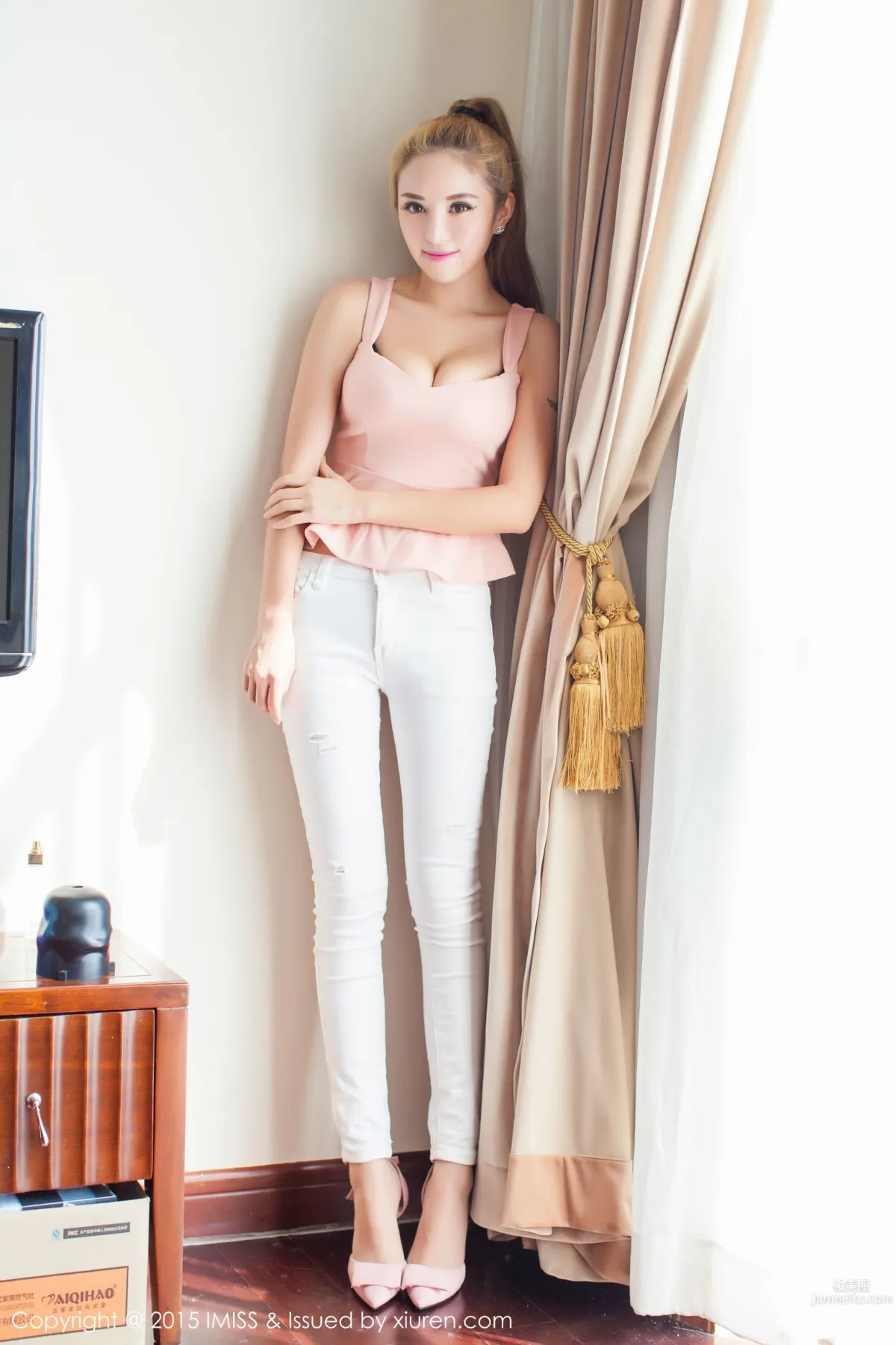 Chen Siqi Art, Tight Pants + Nightgown [IMISS] Vol.035 Photo Set photo 4