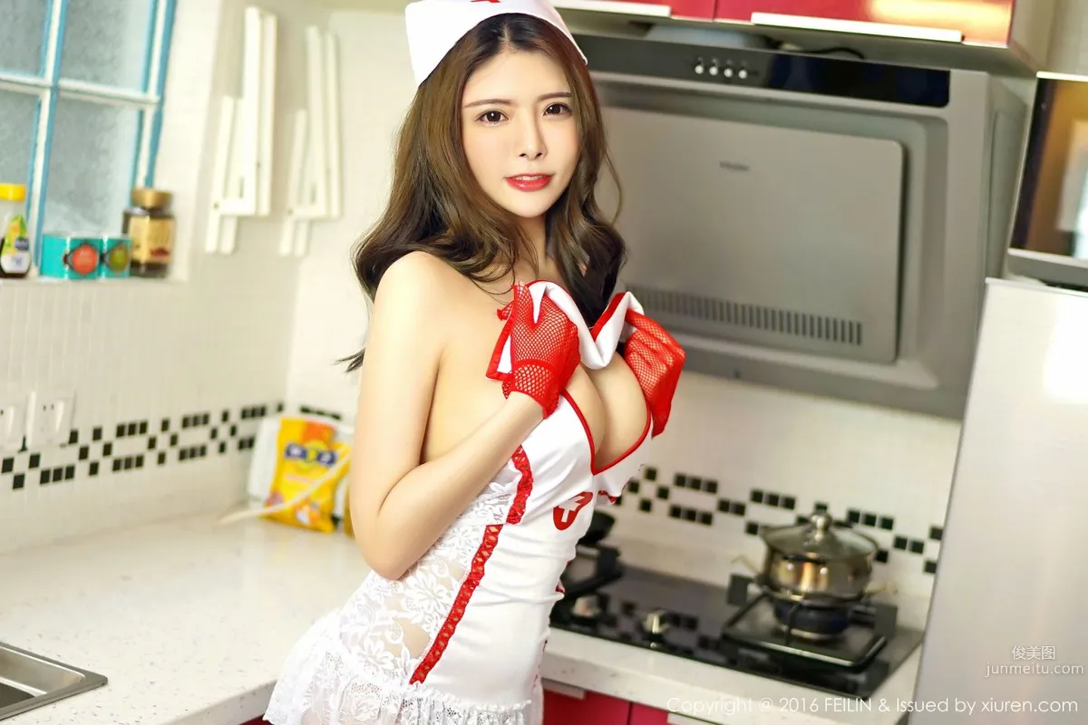 Xia Xiaoqiu - Sexy Pajamas + Nurse Uniform [FeiLin] Vol.032 Photo Set photo 39