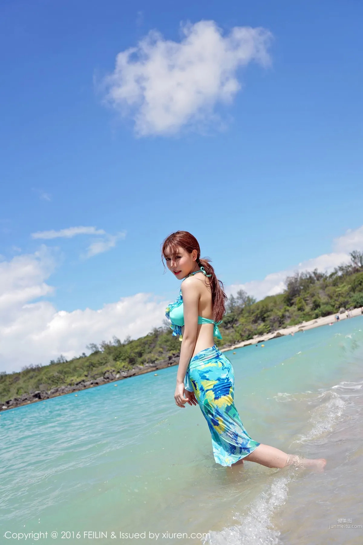 Milk Chuchu, Seaside Bikini + Swimsuit [FeiLin] Vol.045 Photo Set photo 33