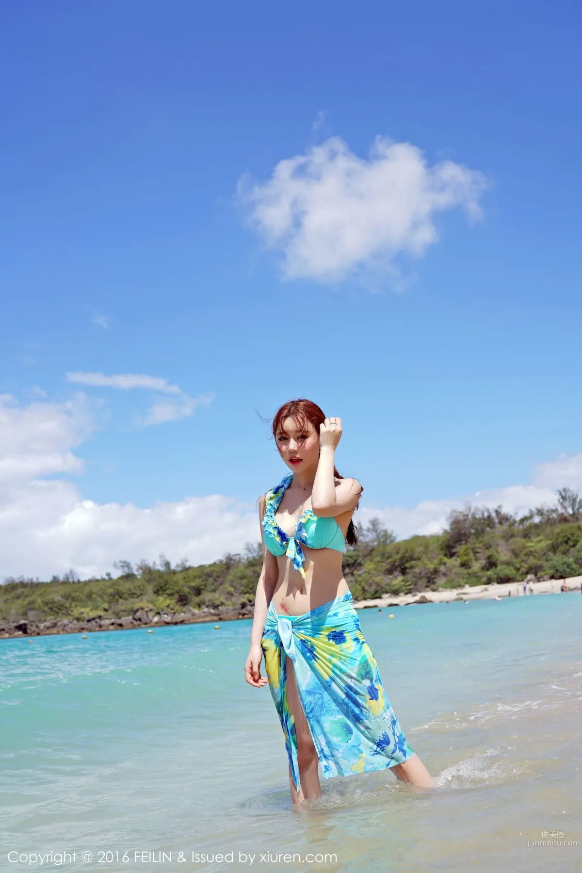 Milk Chuchu, Seaside Bikini + Swimsuit [FeiLin] Vol.045 Photo Set photo 32