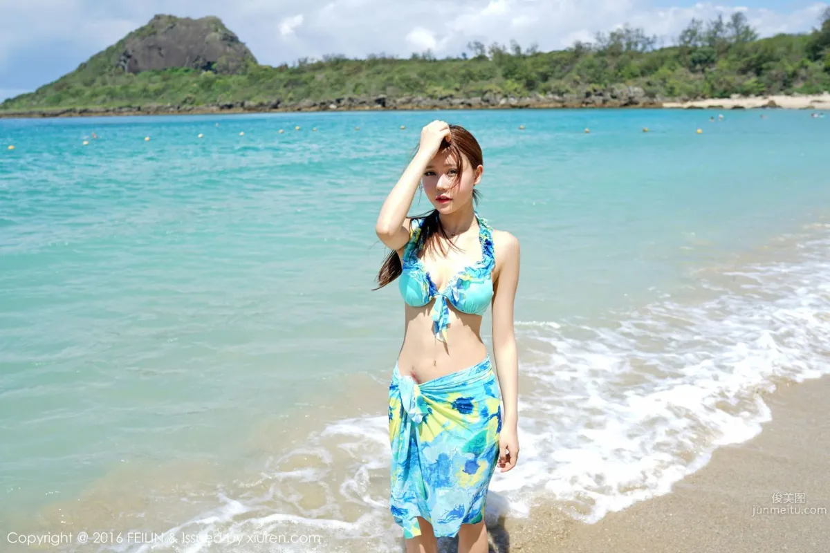 Milk Chuchu, Seaside Bikini + Swimsuit [FeiLin] Vol.045 Photo Set photo 24