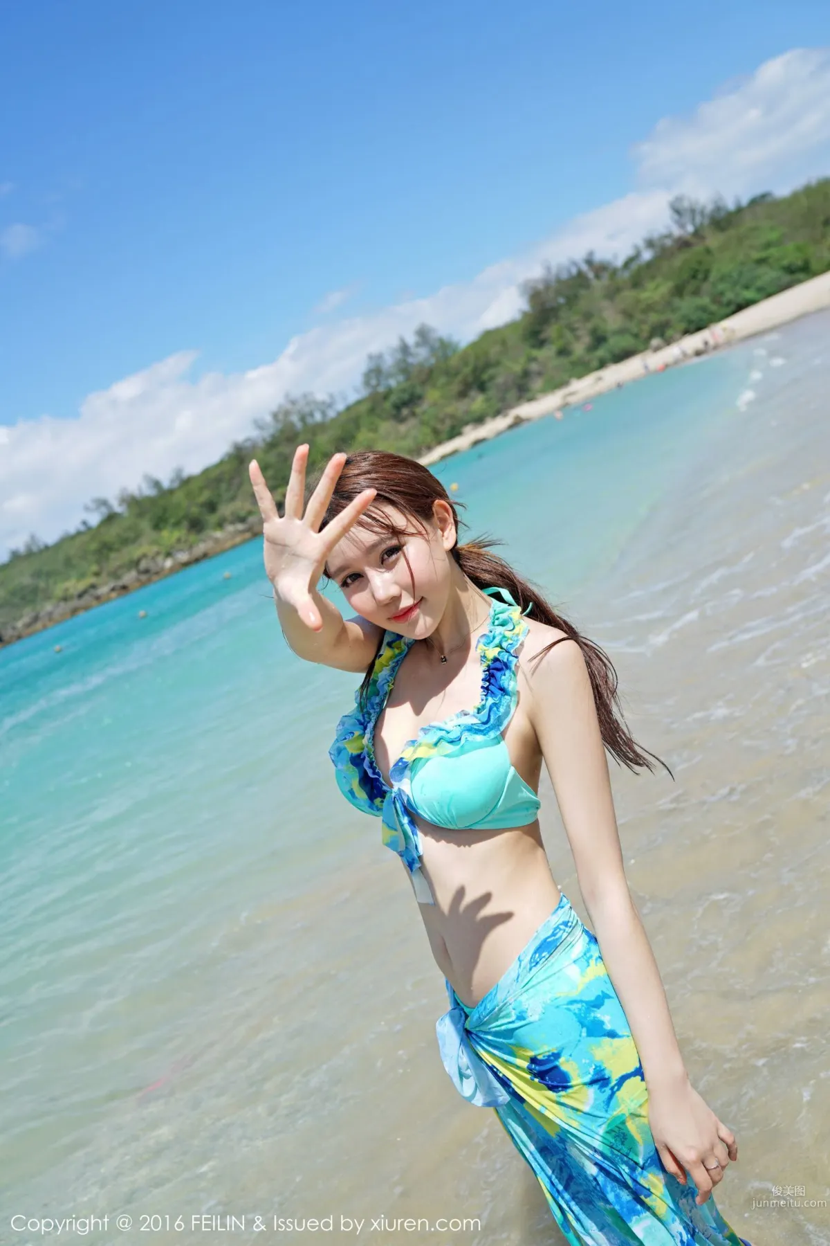 Milk Chuchu, Seaside Bikini + Swimsuit [FeiLin] Vol.045 Photo Set photo 38