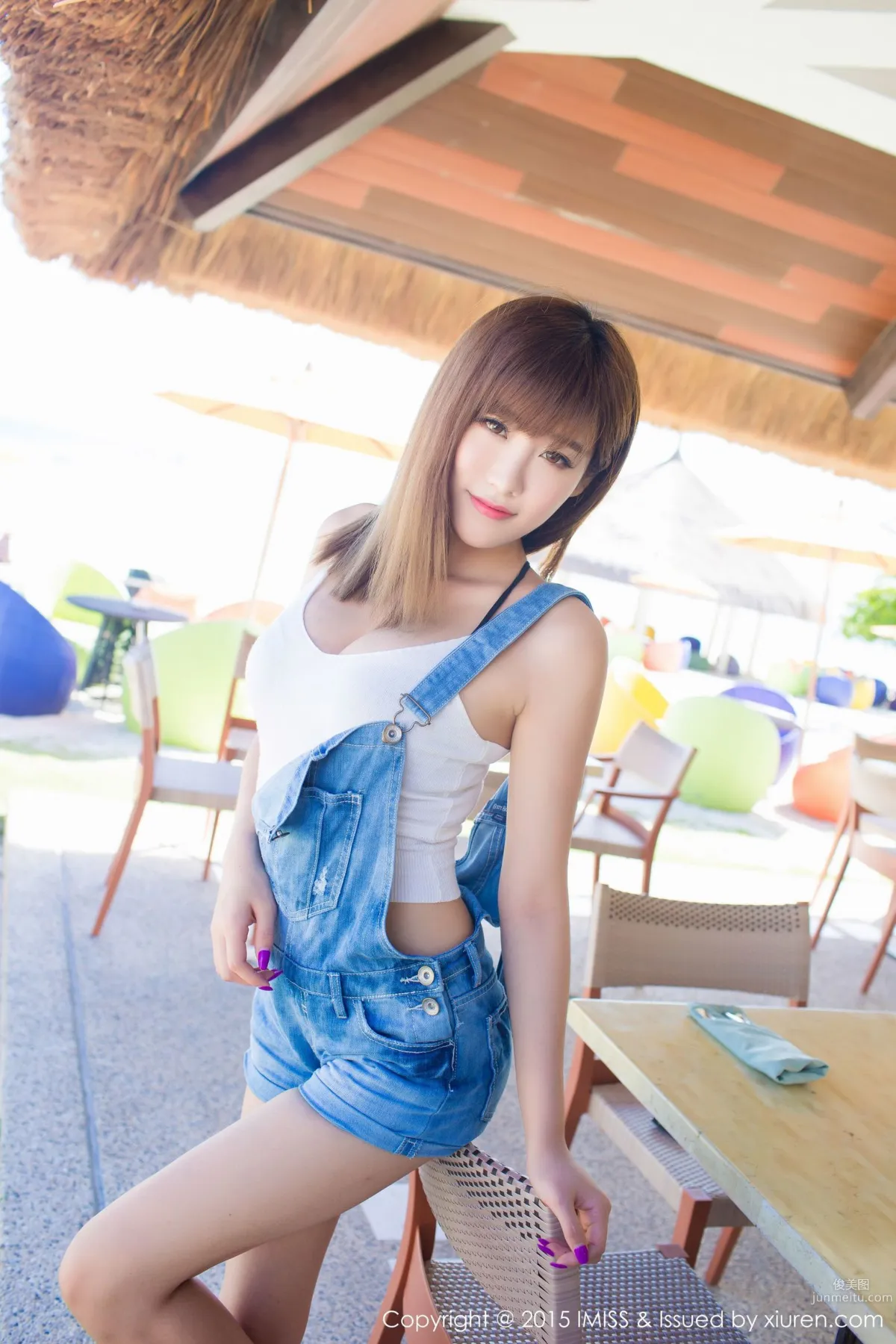 Cheng Xiaofan, Fresh Denim Hot Pants + Bikini [IMISS] Vol.055 Photo Set photo 17