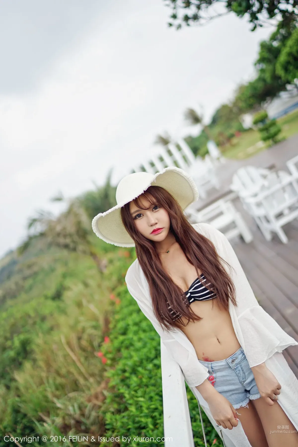 Milk Chuchu, 2 Sets of Underwear + Fresh and Sweet Outfit [FeiLin] Vol.048 Photo Set photo 44