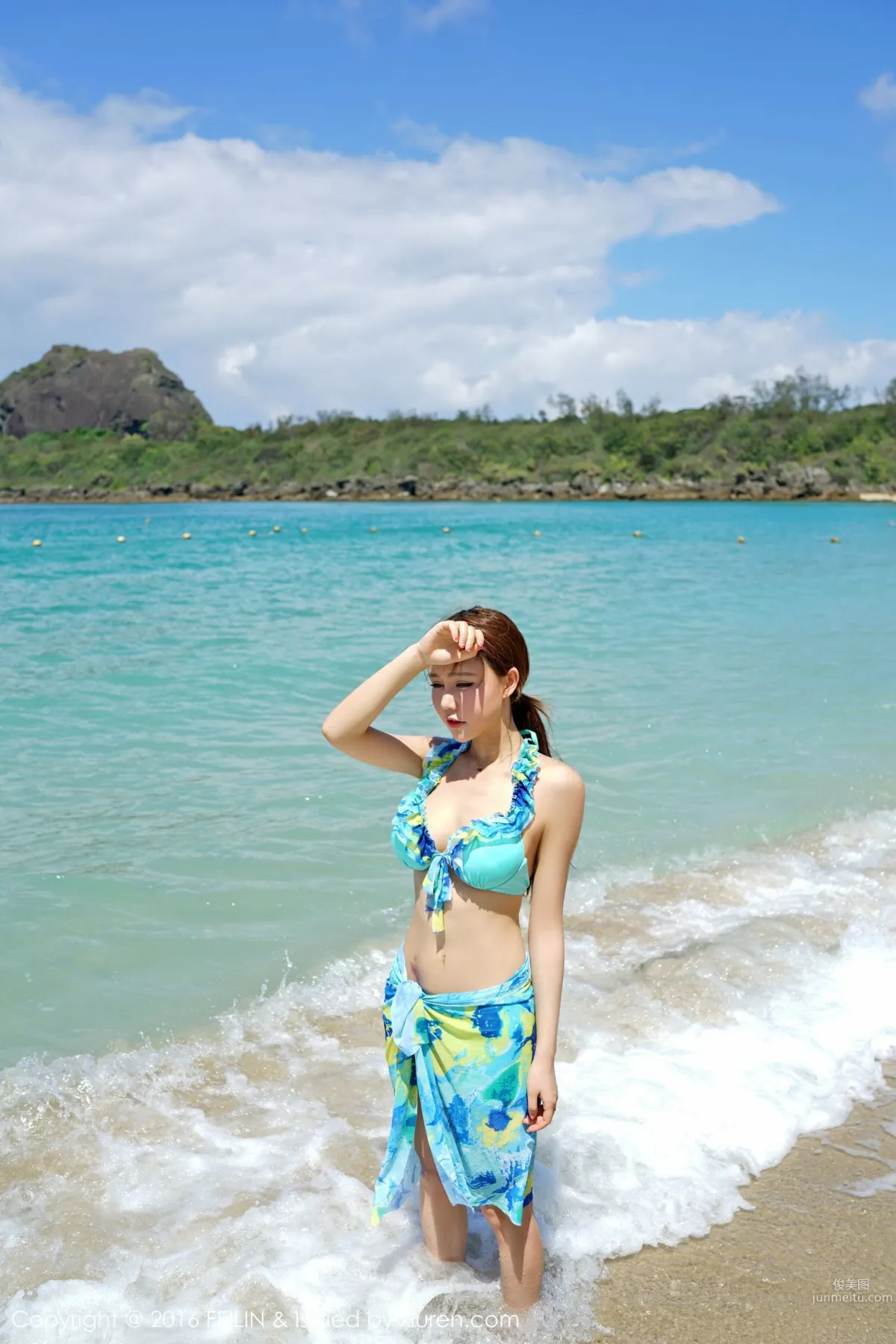 Milk Chuchu, Seaside Bikini + Swimsuit [FeiLin] Vol.045 Photo Set photo 25