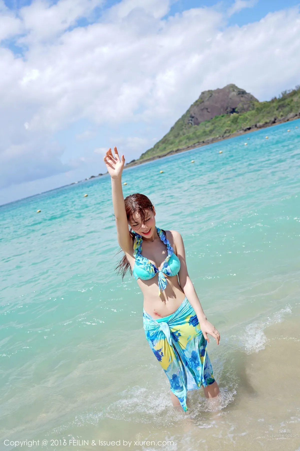 Milk Chuchu, Seaside Bikini + Swimsuit [FeiLin] Vol.045 Photo Set photo 43